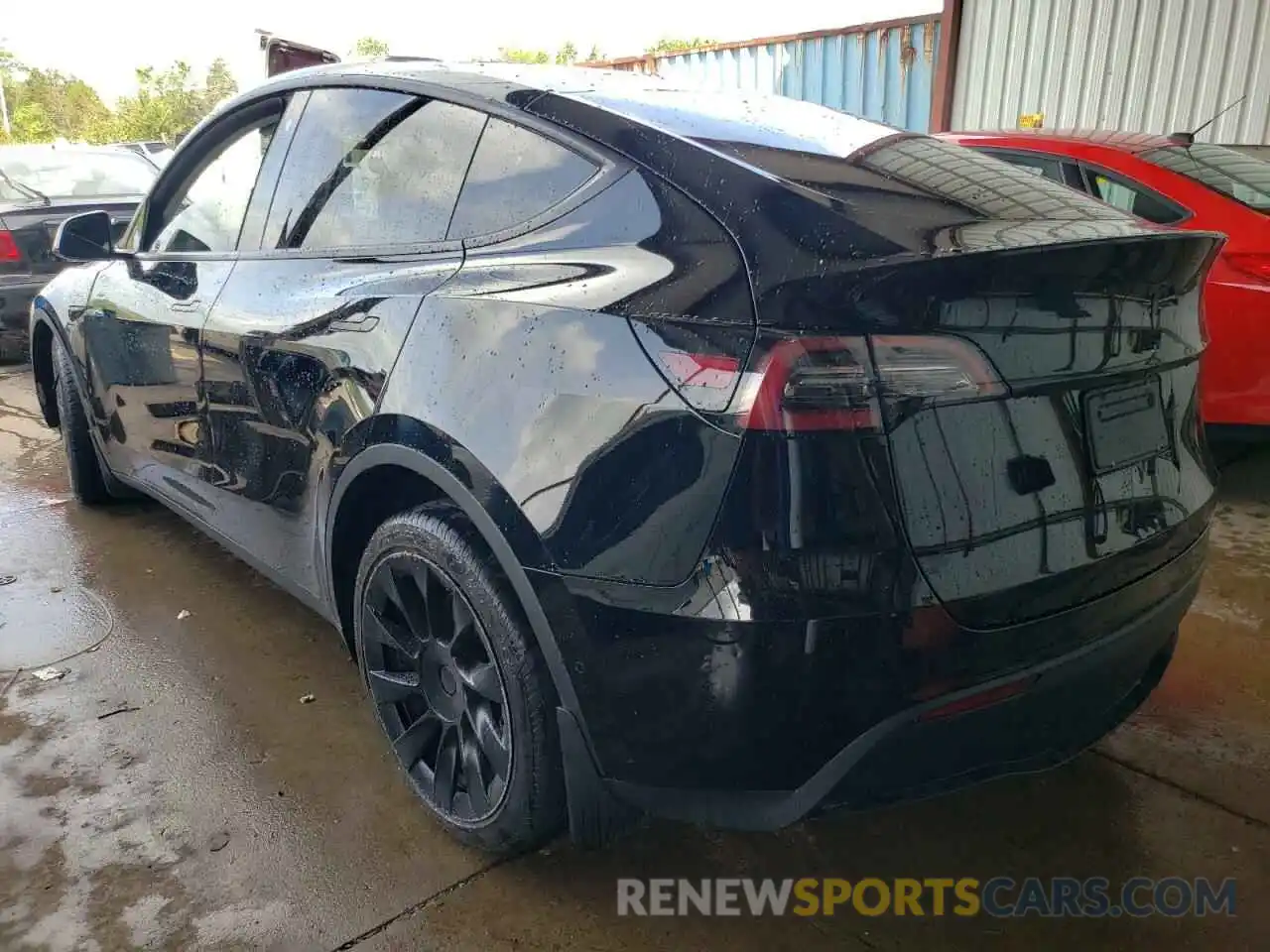 3 Фотография поврежденного автомобиля 5YJYGDEEXMF257877 TESLA MODEL Y 2021