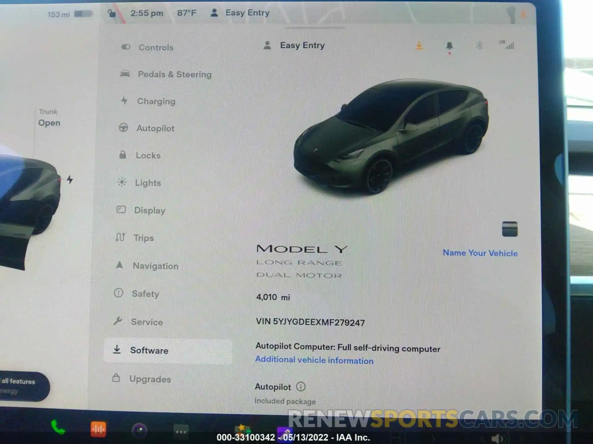 7 Photograph of a damaged car 5YJYGDEEXMF279247 TESLA MODEL Y 2021