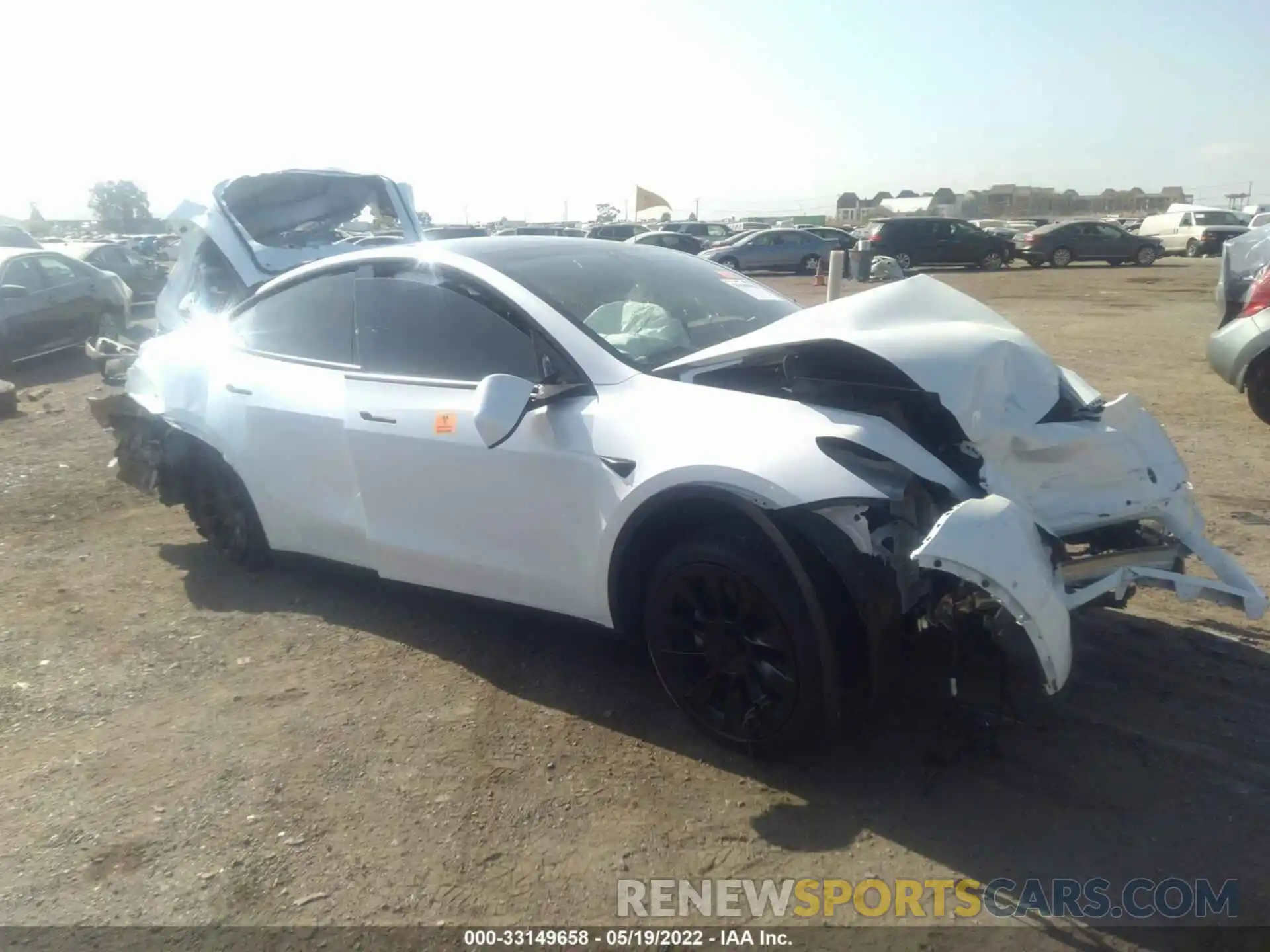 1 Photograph of a damaged car 5YJYGDEEXMF301893 TESLA MODEL Y 2021