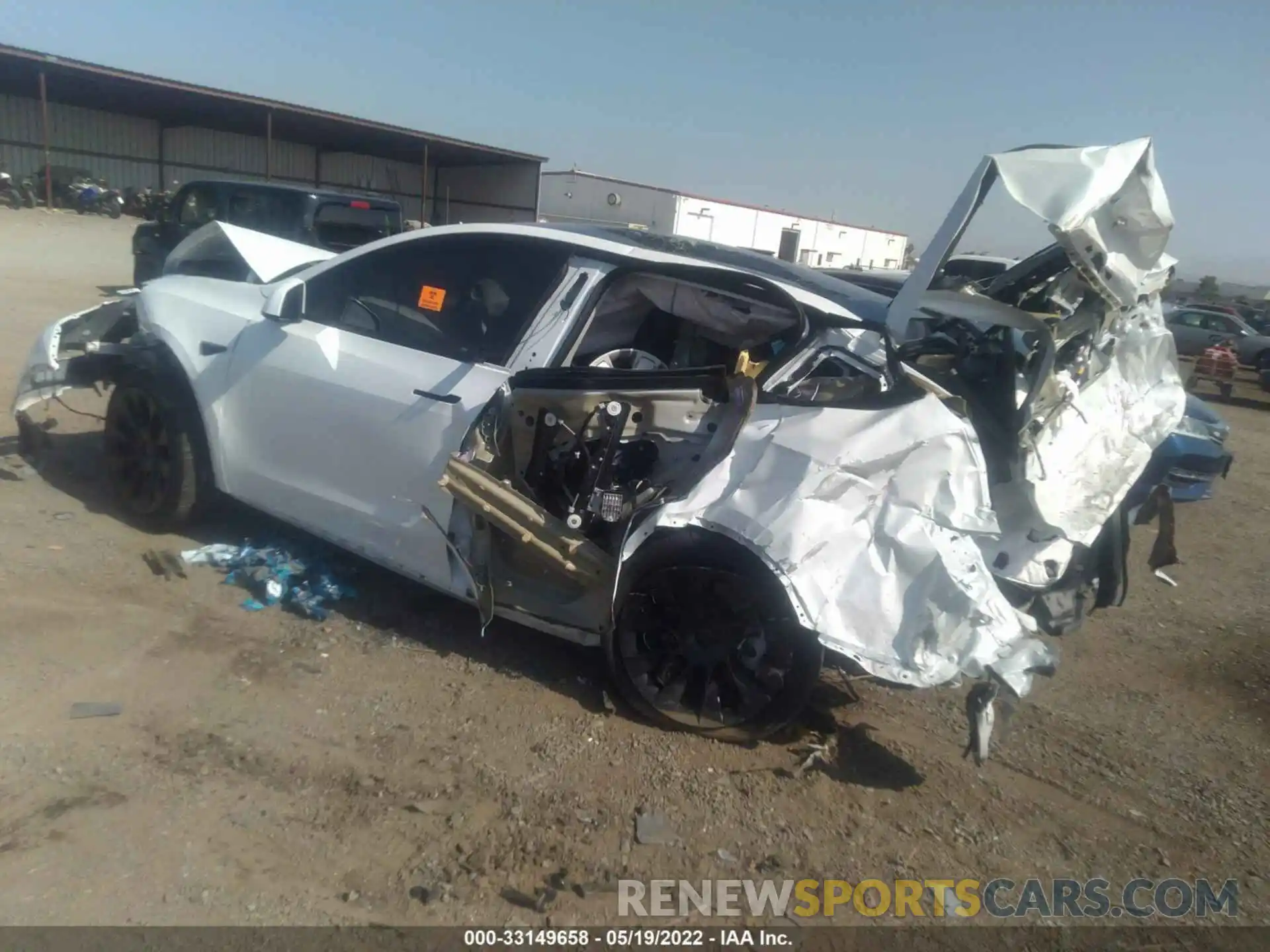 3 Photograph of a damaged car 5YJYGDEEXMF301893 TESLA MODEL Y 2021