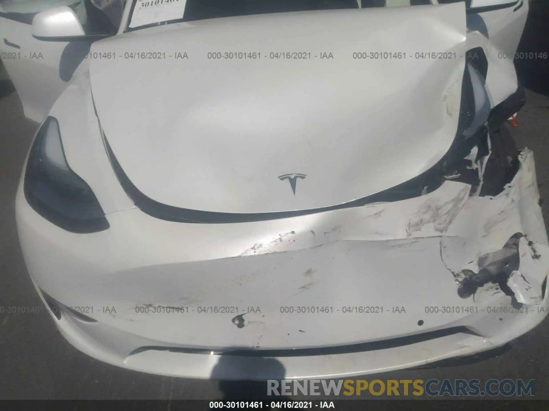 10 Photograph of a damaged car 5YJYGDEF0MF098554 TESLA MODEL Y 2021