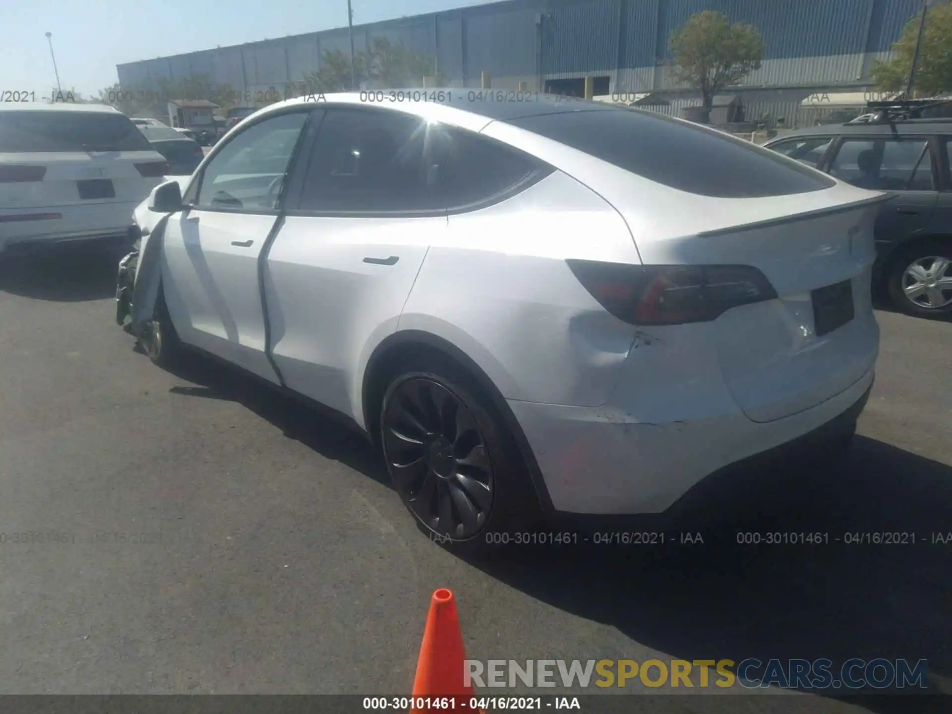 3 Photograph of a damaged car 5YJYGDEF0MF098554 TESLA MODEL Y 2021