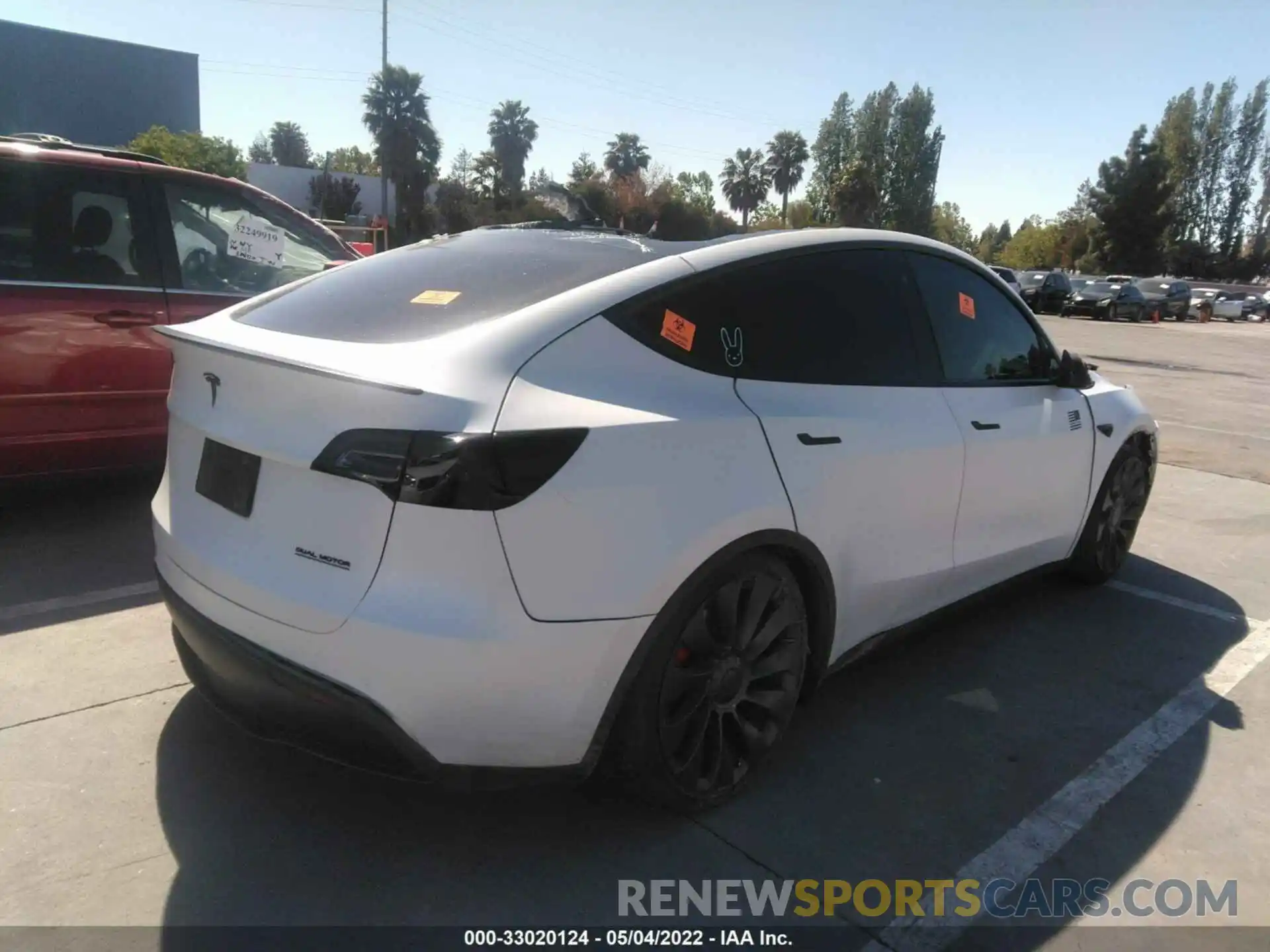 4 Фотография поврежденного автомобиля 5YJYGDEF0MF197116 TESLA MODEL Y 2021