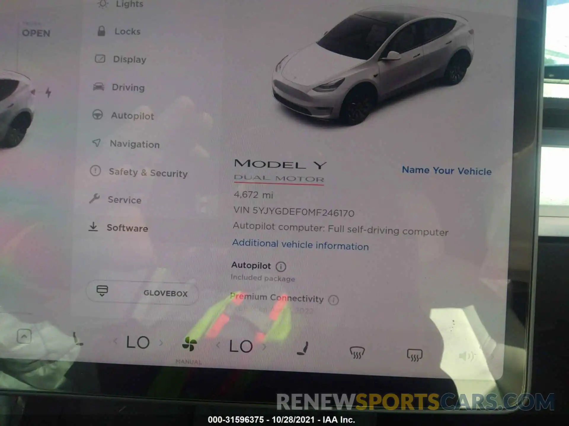 7 Фотография поврежденного автомобиля 5YJYGDEF0MF246170 TESLA MODEL Y 2021