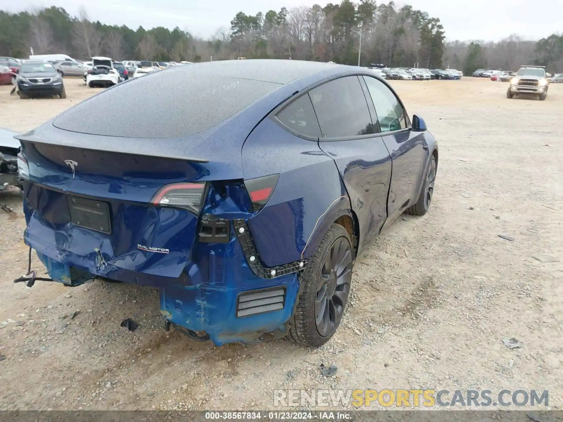 4 Photograph of a damaged car 5YJYGDEF0MF246556 TESLA MODEL Y 2021