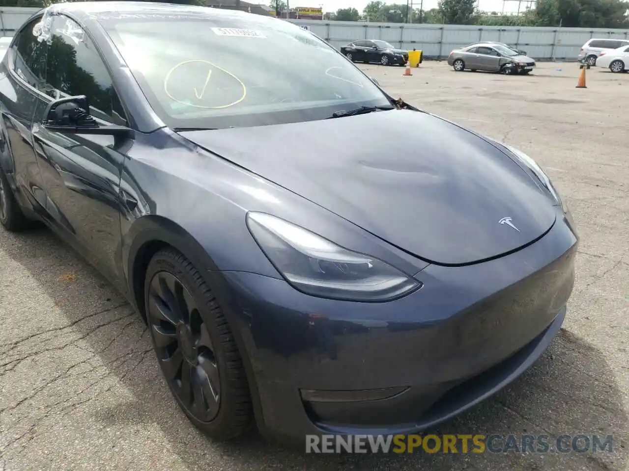 9 Photograph of a damaged car 5YJYGDEF0MF252583 TESLA MODEL Y 2021