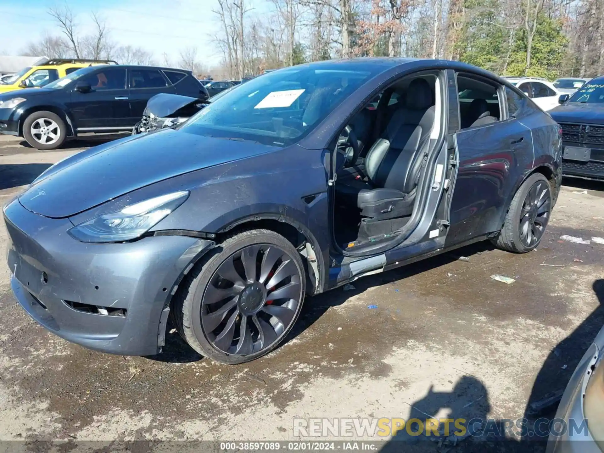 6 Photograph of a damaged car 5YJYGDEF1MF075588 TESLA MODEL Y 2021