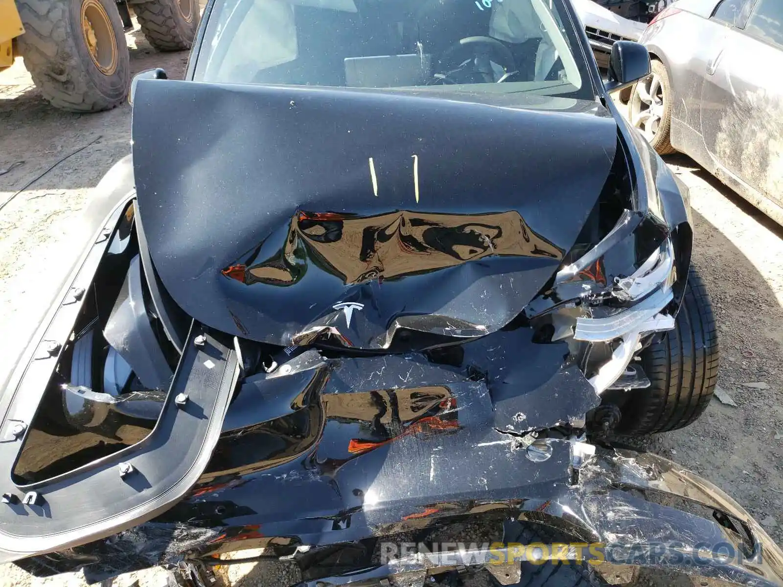 7 Photograph of a damaged car 5YJYGDEF1MF081813 TESLA MODEL Y 2021