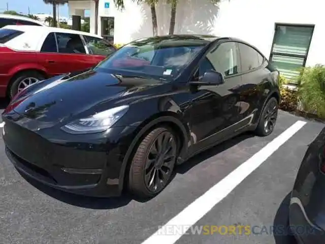 1 Photograph of a damaged car 5YJYGDEF1MF083979 TESLA MODEL Y 2021