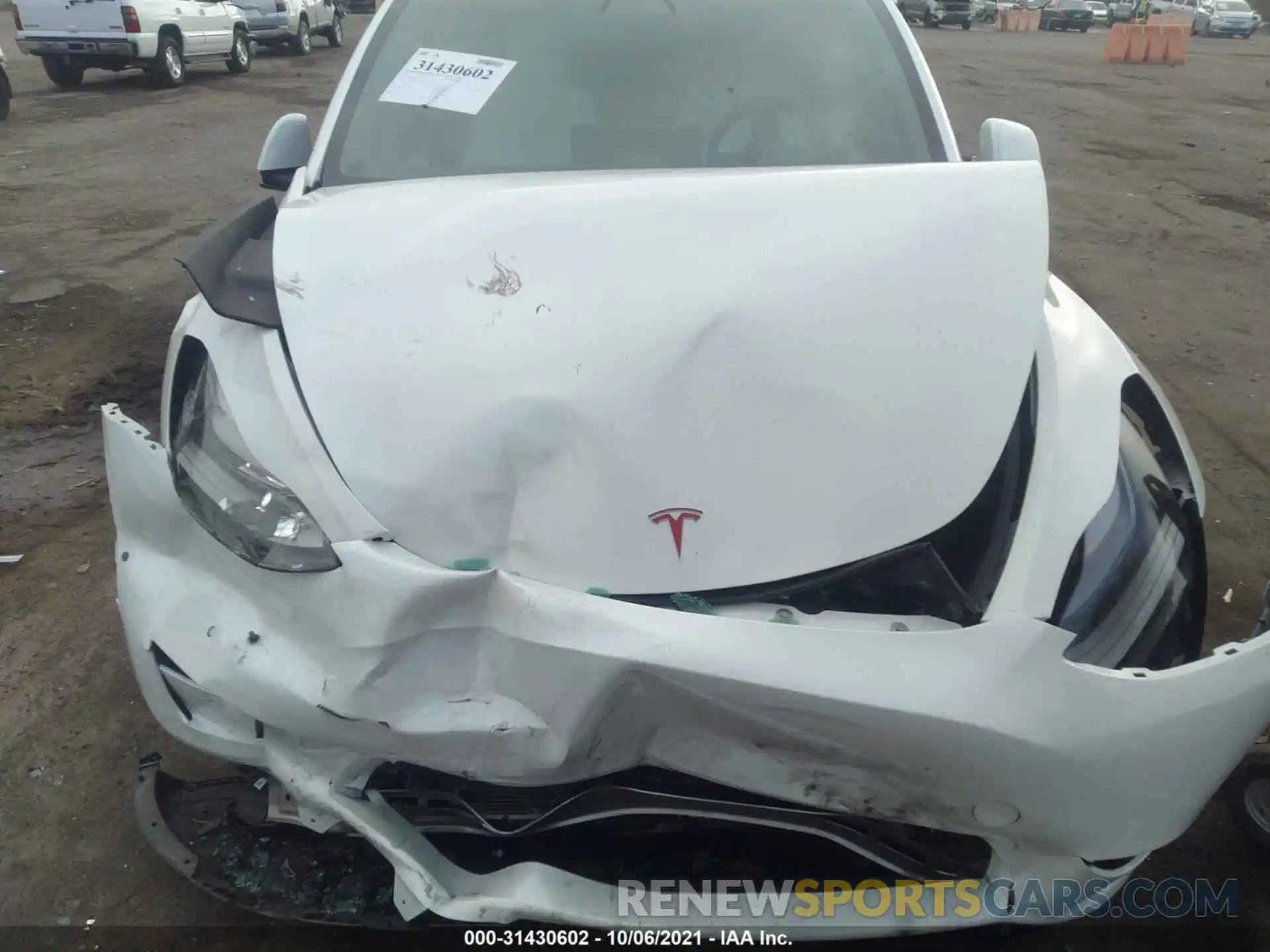 6 Photograph of a damaged car 5YJYGDEF1MF157885 TESLA MODEL Y 2021