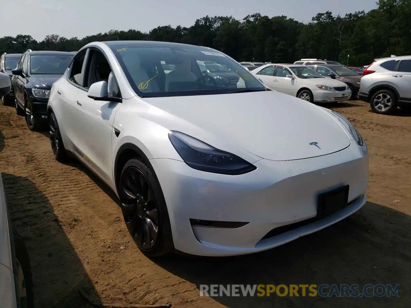 1 Photograph of a damaged car 5YJYGDEF1MF178610 TESLA MODEL Y 2021