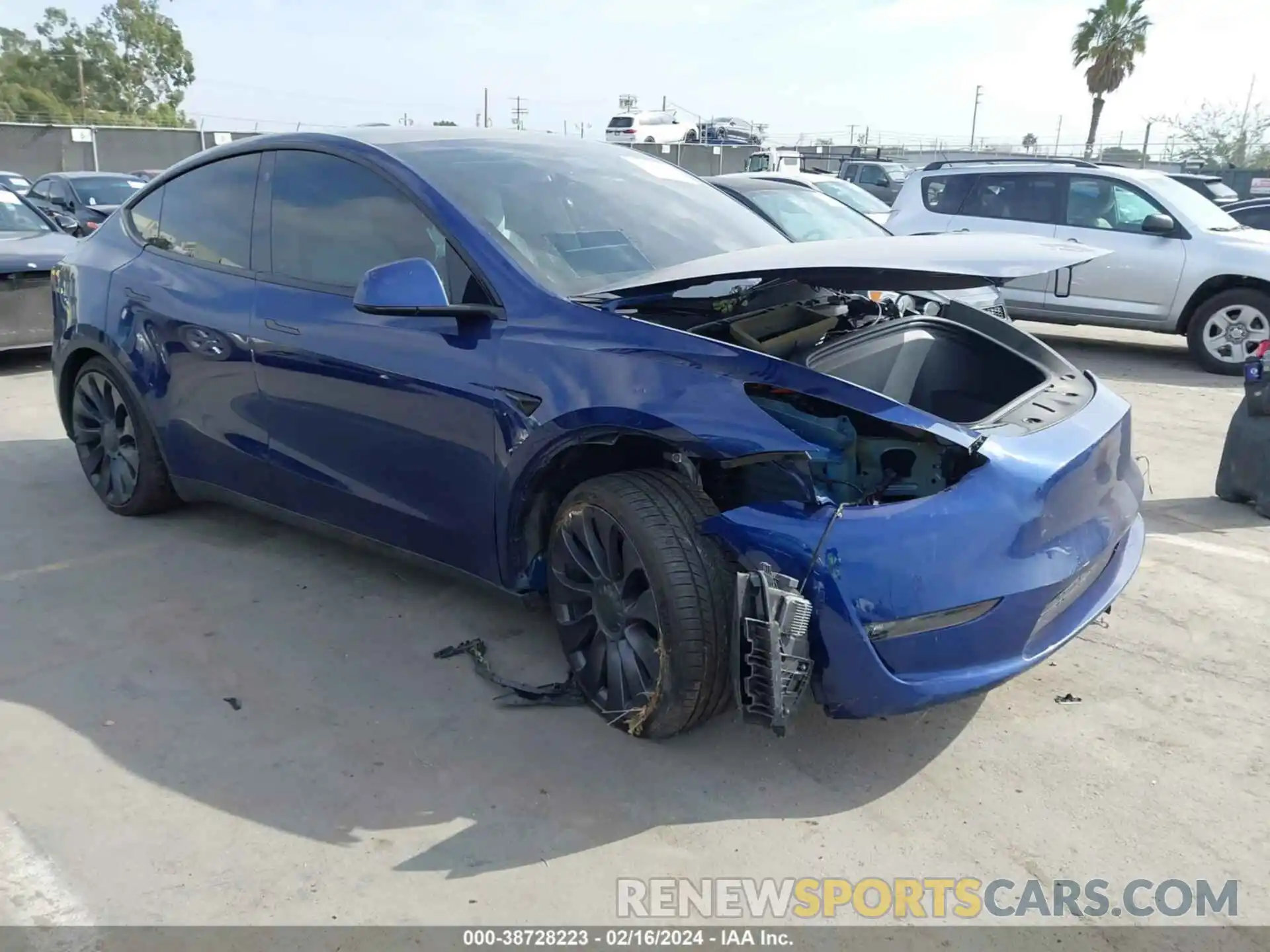 1 Photograph of a damaged car 5YJYGDEF1MF194709 TESLA MODEL Y 2021