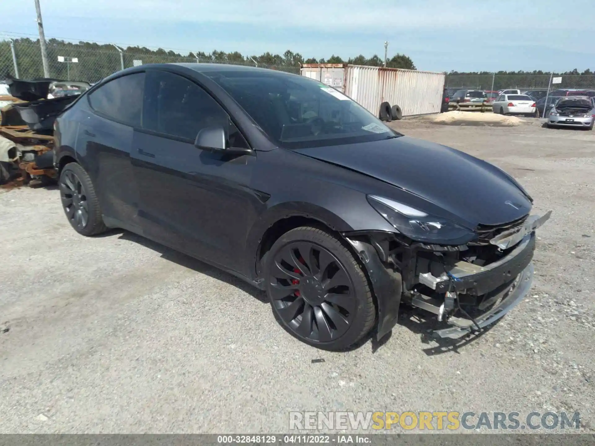 1 Photograph of a damaged car 5YJYGDEF1MF197500 TESLA MODEL Y 2021