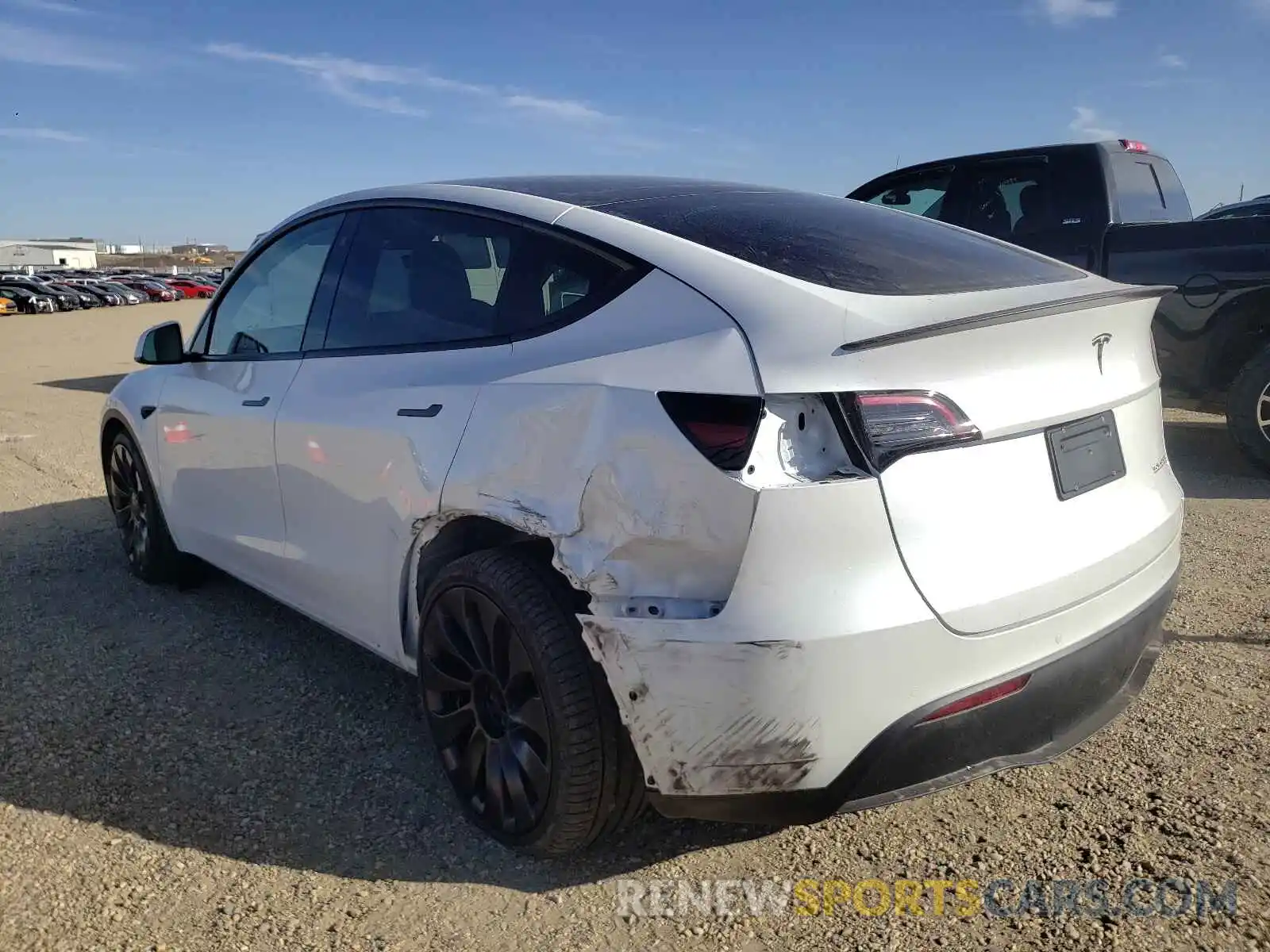 3 Фотография поврежденного автомобиля 5YJYGDEF1MF264645 TESLA MODEL Y 2021