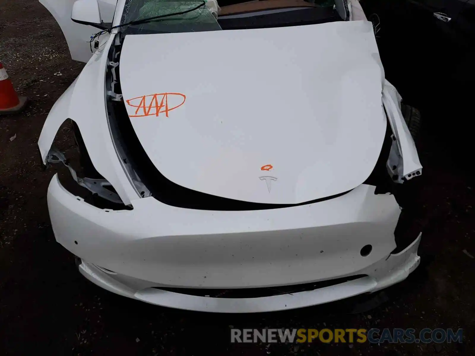 7 Photograph of a damaged car 5YJYGDEF1MF268890 TESLA MODEL Y 2021