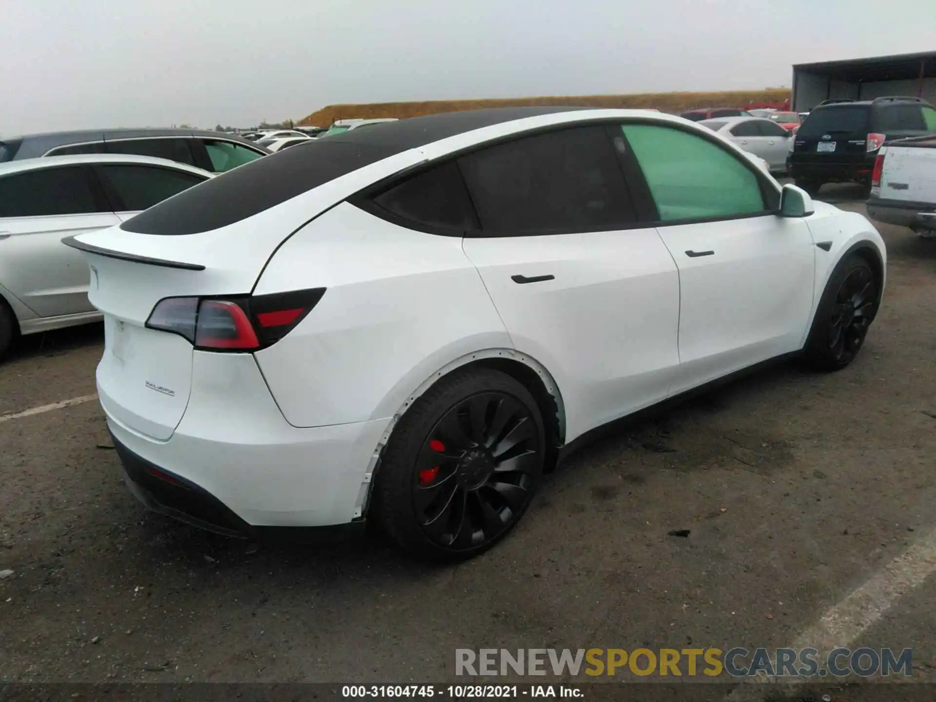 4 Фотография поврежденного автомобиля 5YJYGDEF2MF076278 TESLA MODEL Y 2021