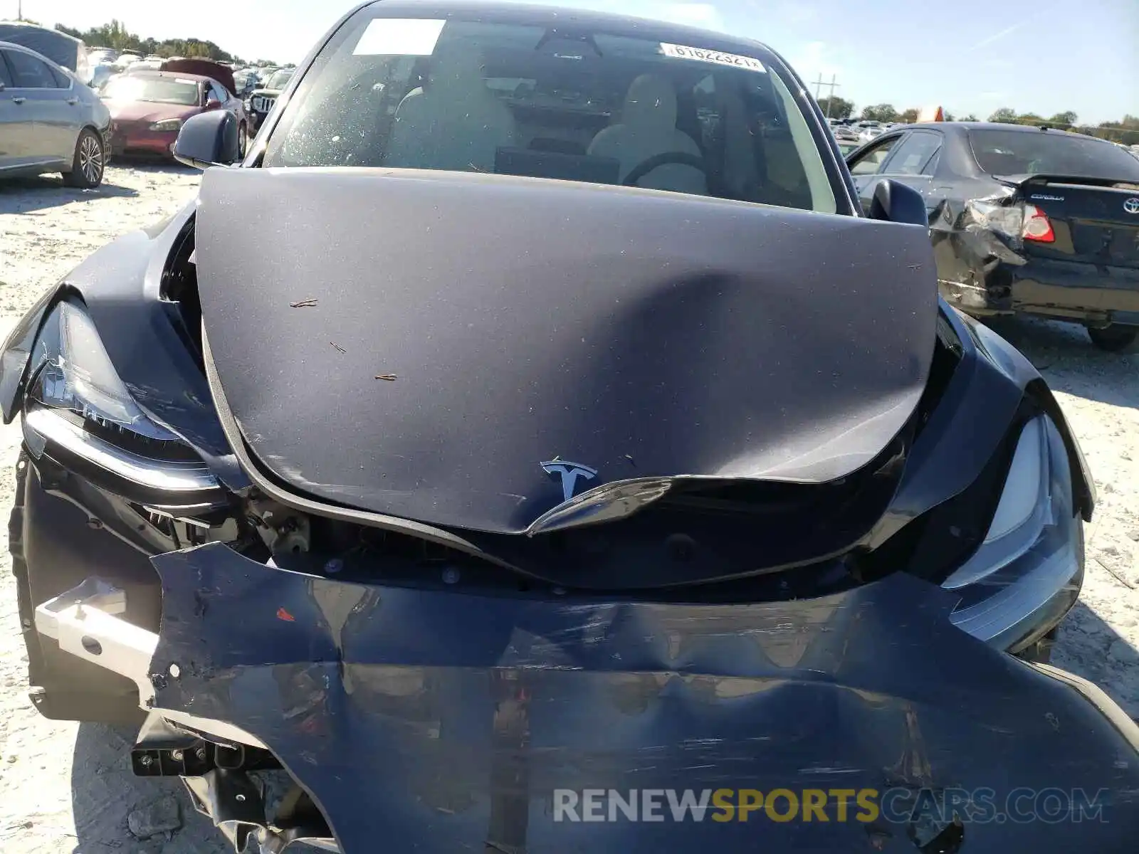 7 Photograph of a damaged car 5YJYGDEF2MF081447 TESLA MODEL Y 2021