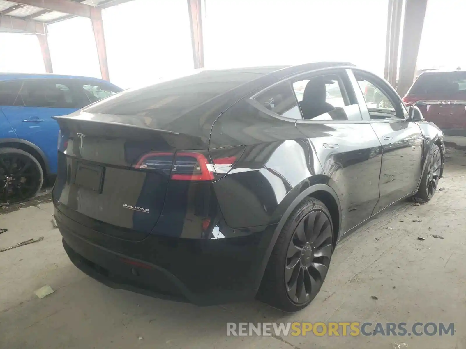 4 Фотография поврежденного автомобиля 5YJYGDEF2MF088950 TESLA MODEL Y 2021