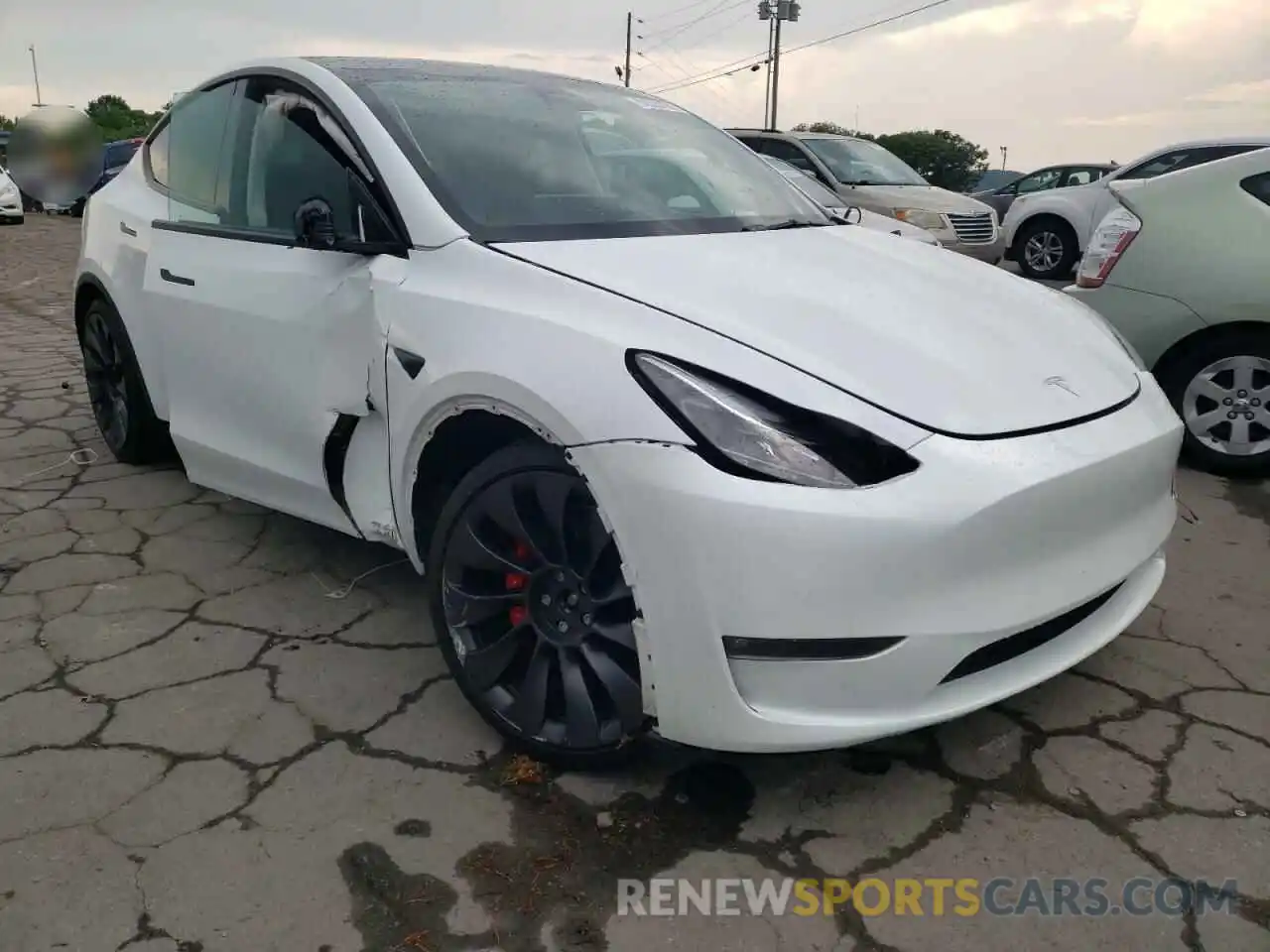 1 Фотография поврежденного автомобиля 5YJYGDEF2MF124460 TESLA MODEL Y 2021