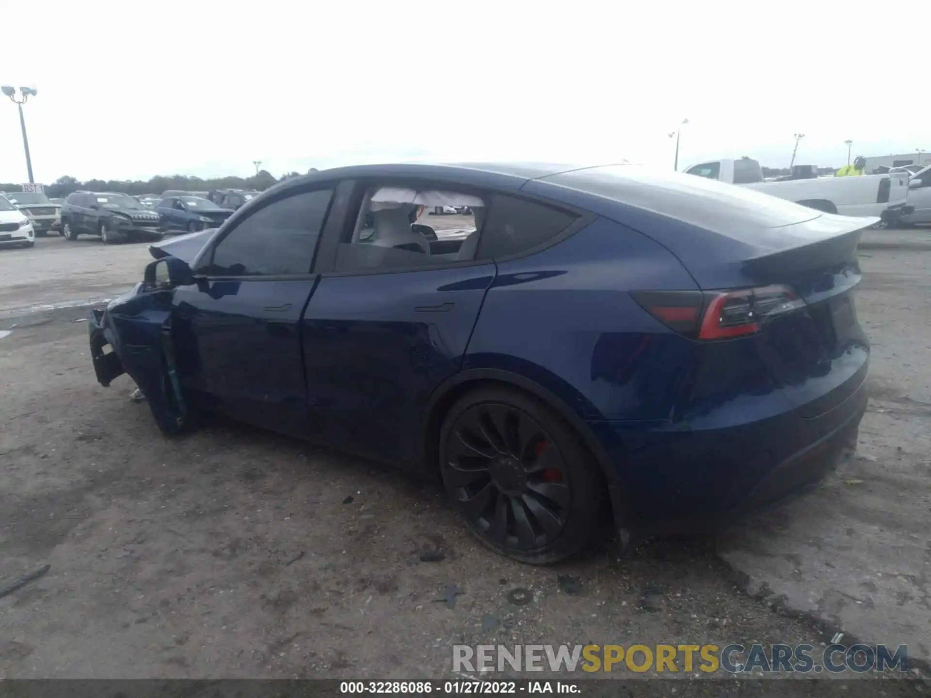 3 Photograph of a damaged car 5YJYGDEF2MF124491 TESLA MODEL Y 2021