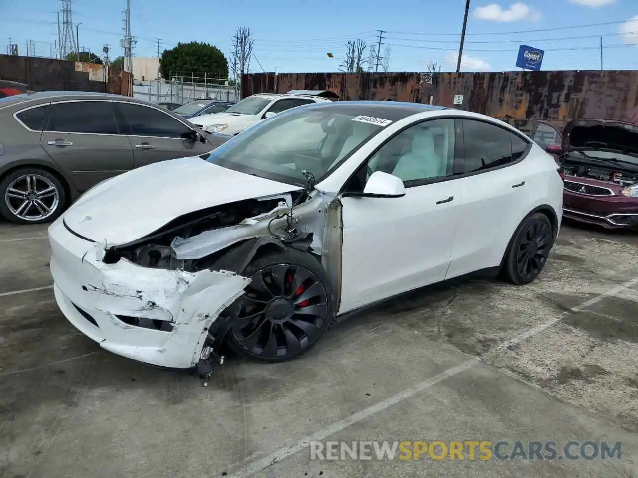 1 Photograph of a damaged car 5YJYGDEF2MF157829 TESLA MODEL Y 2021