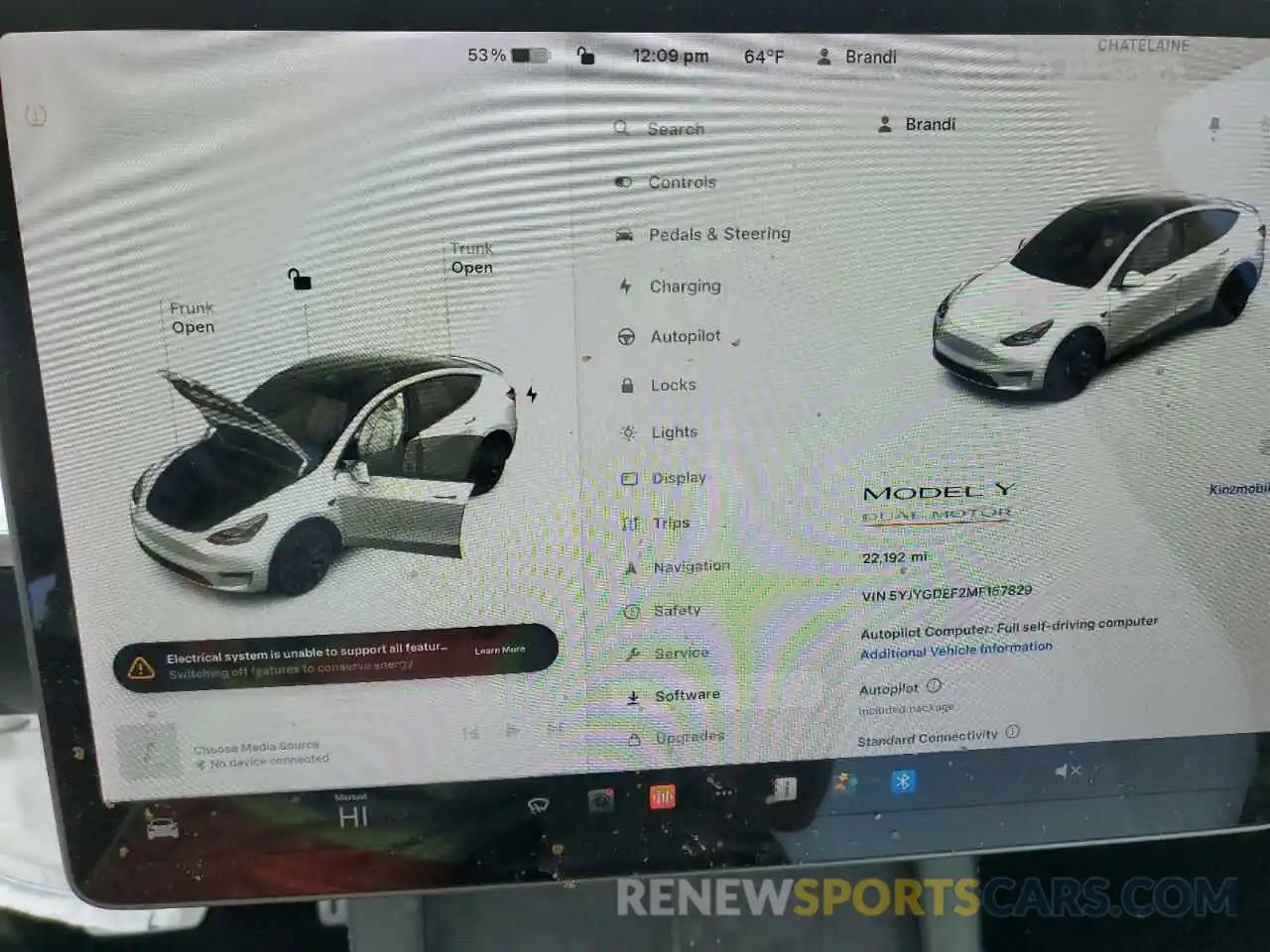 9 Photograph of a damaged car 5YJYGDEF2MF157829 TESLA MODEL Y 2021