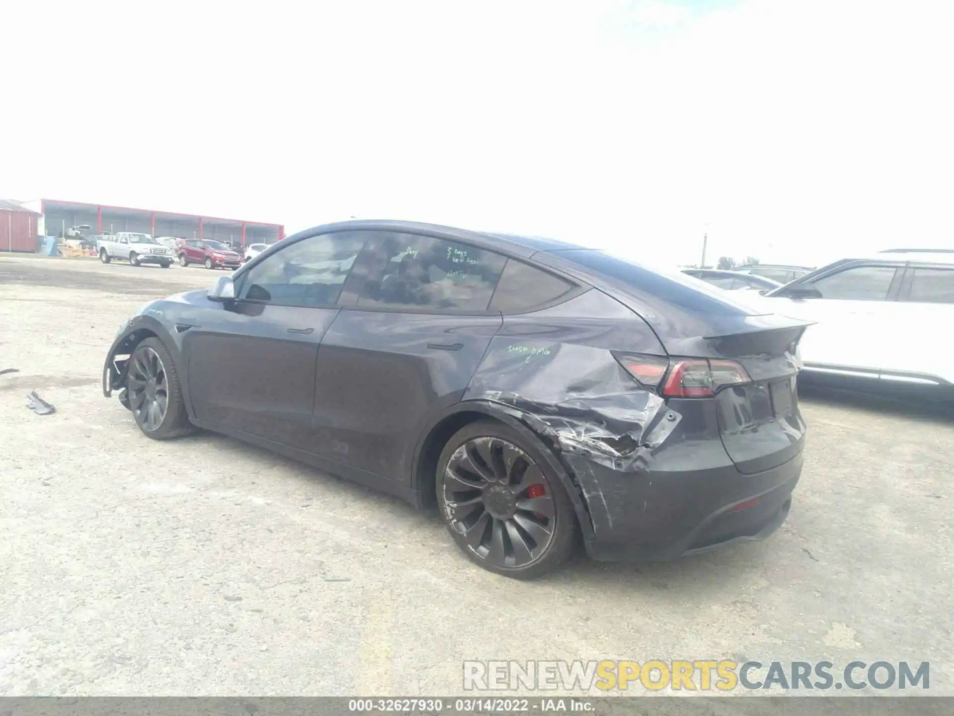 3 Photograph of a damaged car 5YJYGDEF2MF197165 TESLA MODEL Y 2021