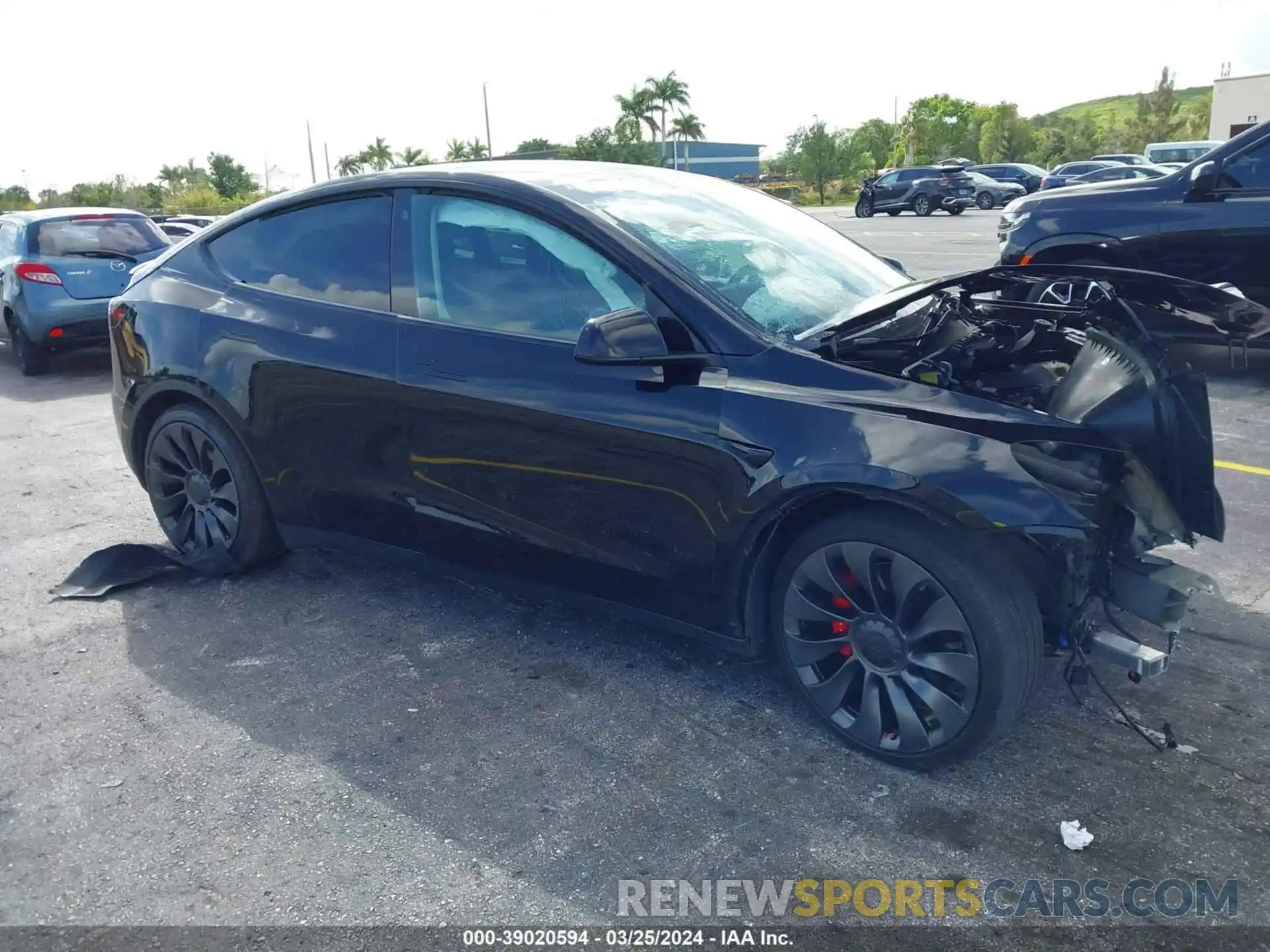 1 Photograph of a damaged car 5YJYGDEF2MF268882 TESLA MODEL Y 2021