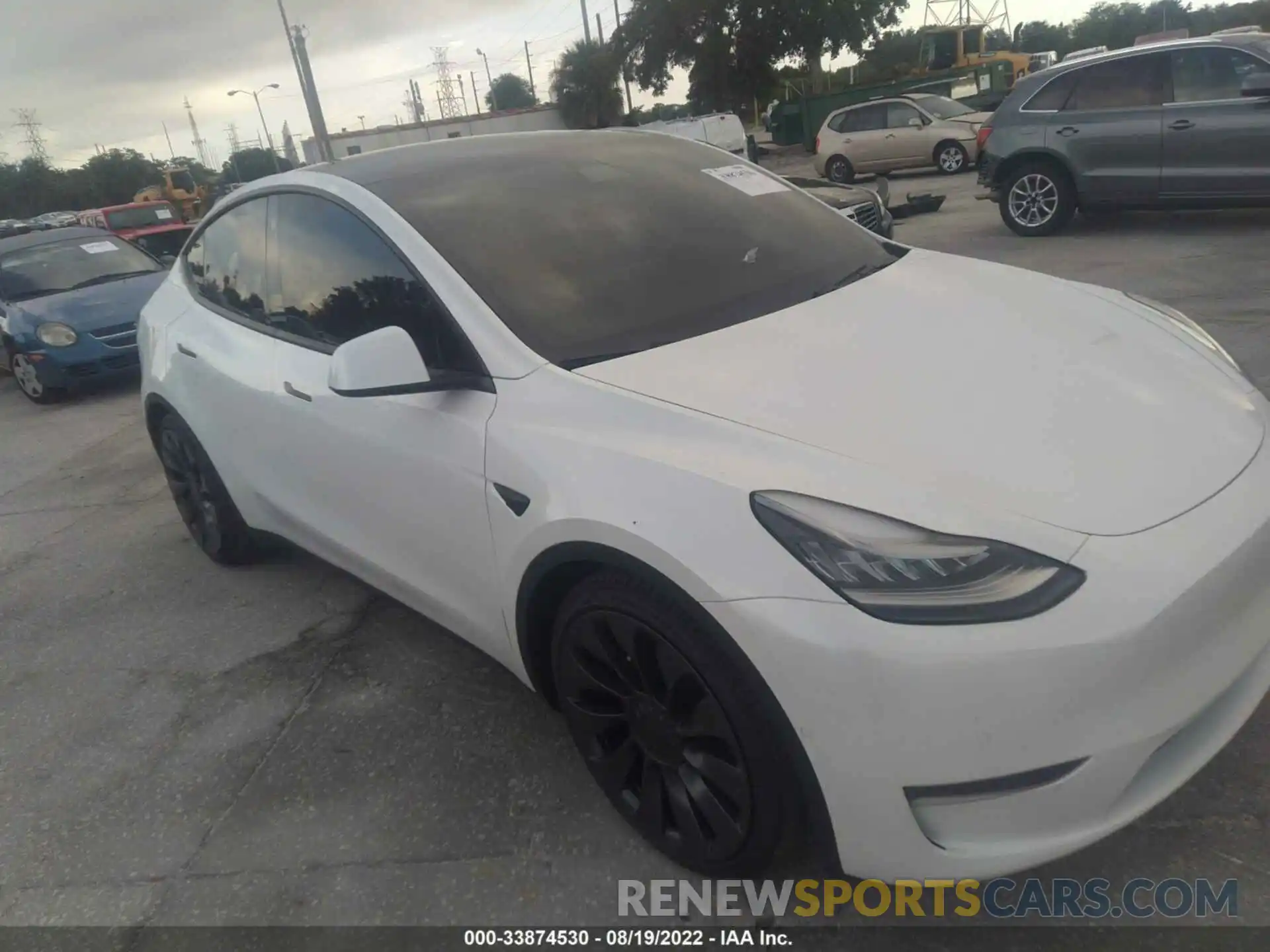 1 Photograph of a damaged car 5YJYGDEF3MF072286 TESLA MODEL Y 2021