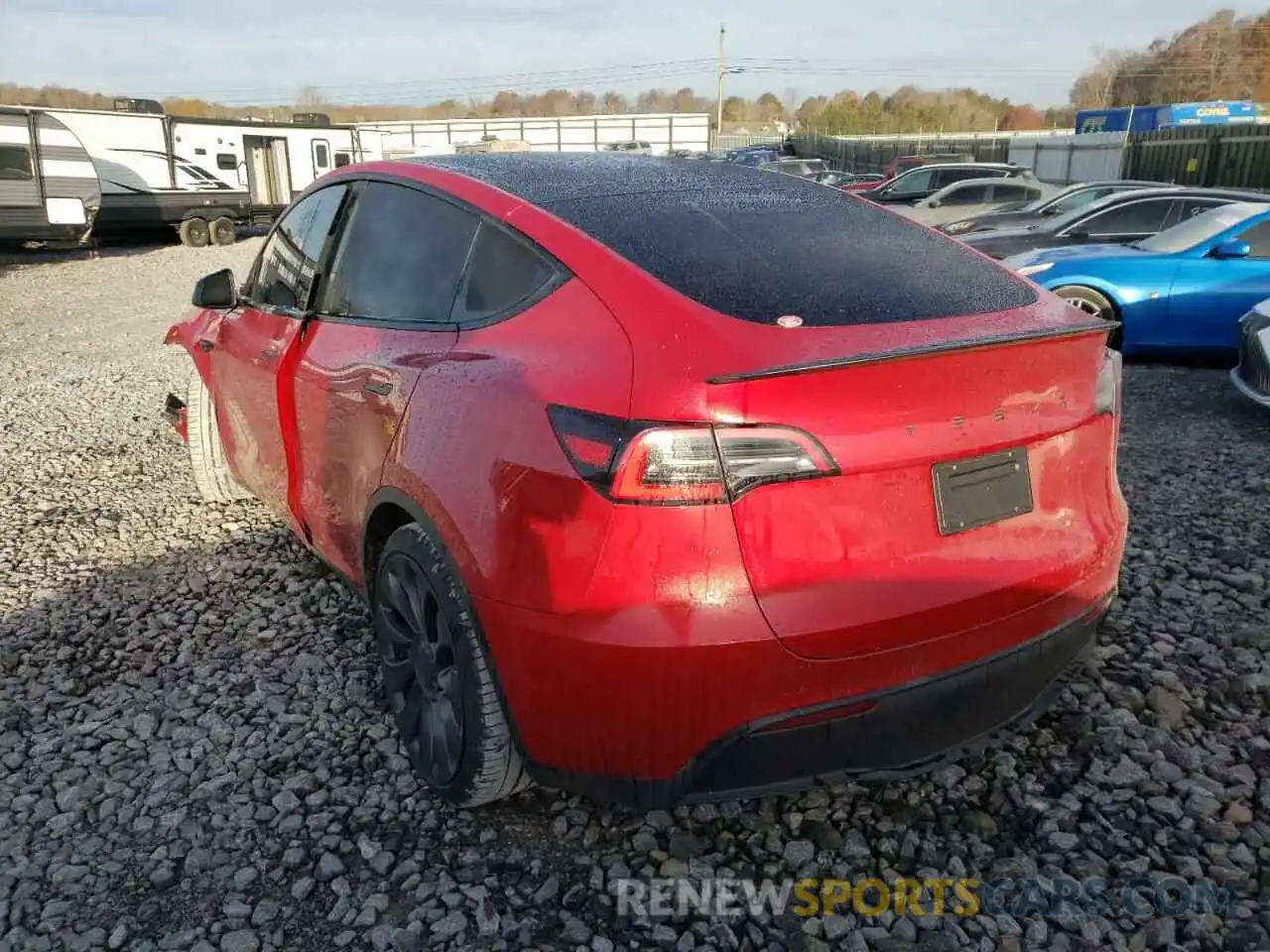 3 Photograph of a damaged car 5YJYGDEF3MF089184 TESLA MODEL Y 2021