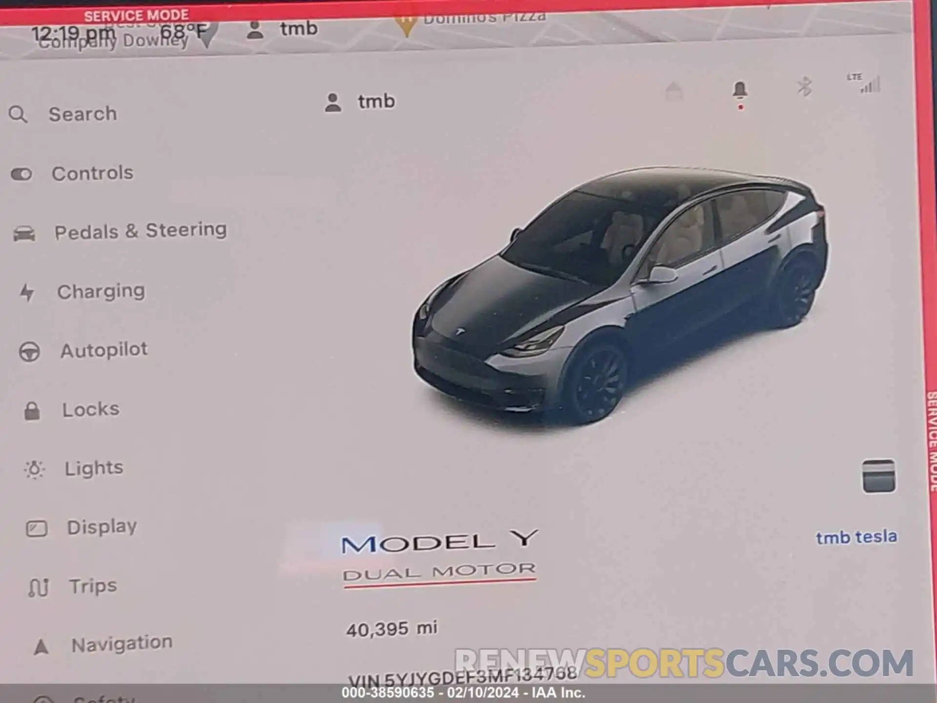 16 Фотография поврежденного автомобиля 5YJYGDEF3MF134768 TESLA MODEL Y 2021