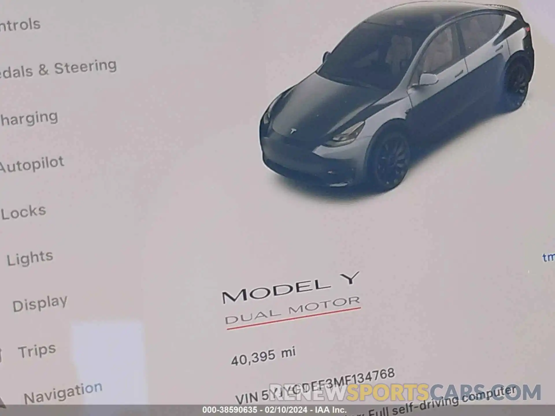 7 Photograph of a damaged car 5YJYGDEF3MF134768 TESLA MODEL Y 2021