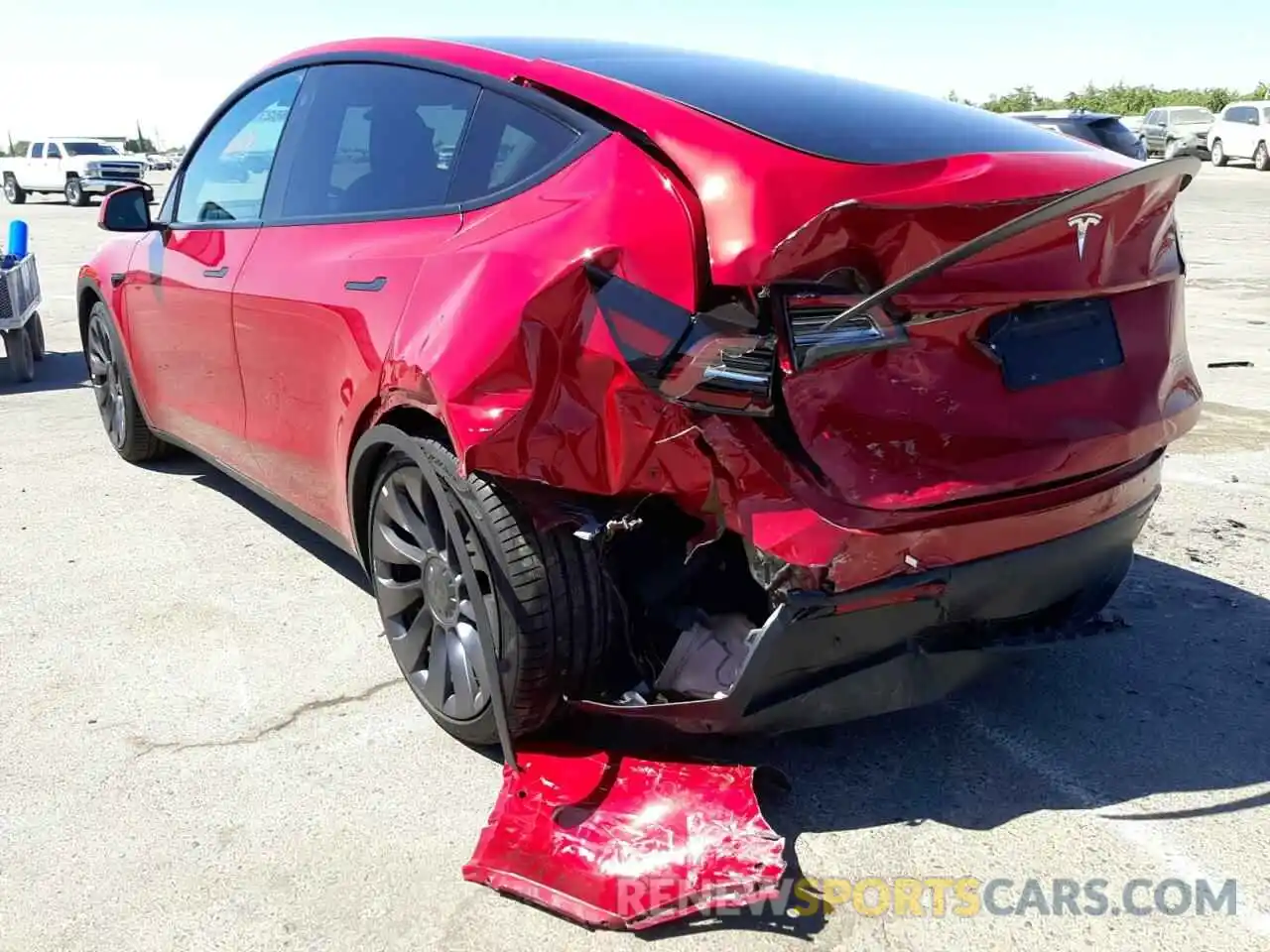 3 Photograph of a damaged car 5YJYGDEF3MF211932 TESLA MODEL Y 2021