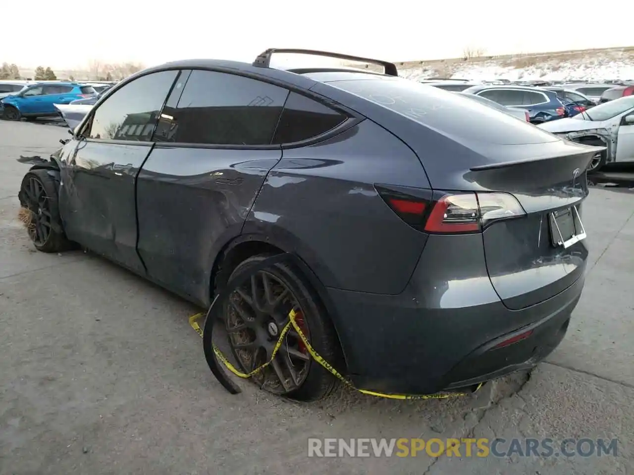 3 Фотография поврежденного автомобиля 5YJYGDEF3MF211980 TESLA MODEL Y 2021