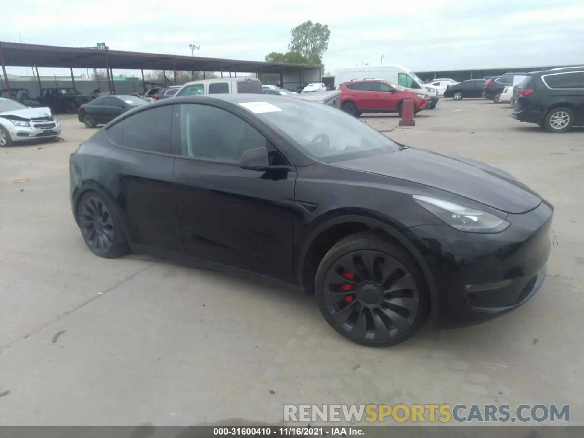 1 Photograph of a damaged car 5YJYGDEF3MF230531 TESLA MODEL Y 2021