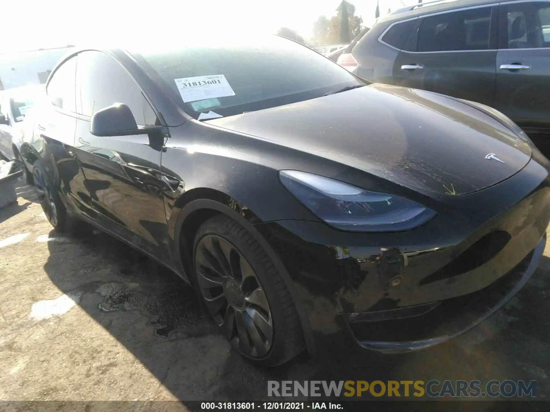 1 Photograph of a damaged car 5YJYGDEF3MF267739 TESLA MODEL Y 2021