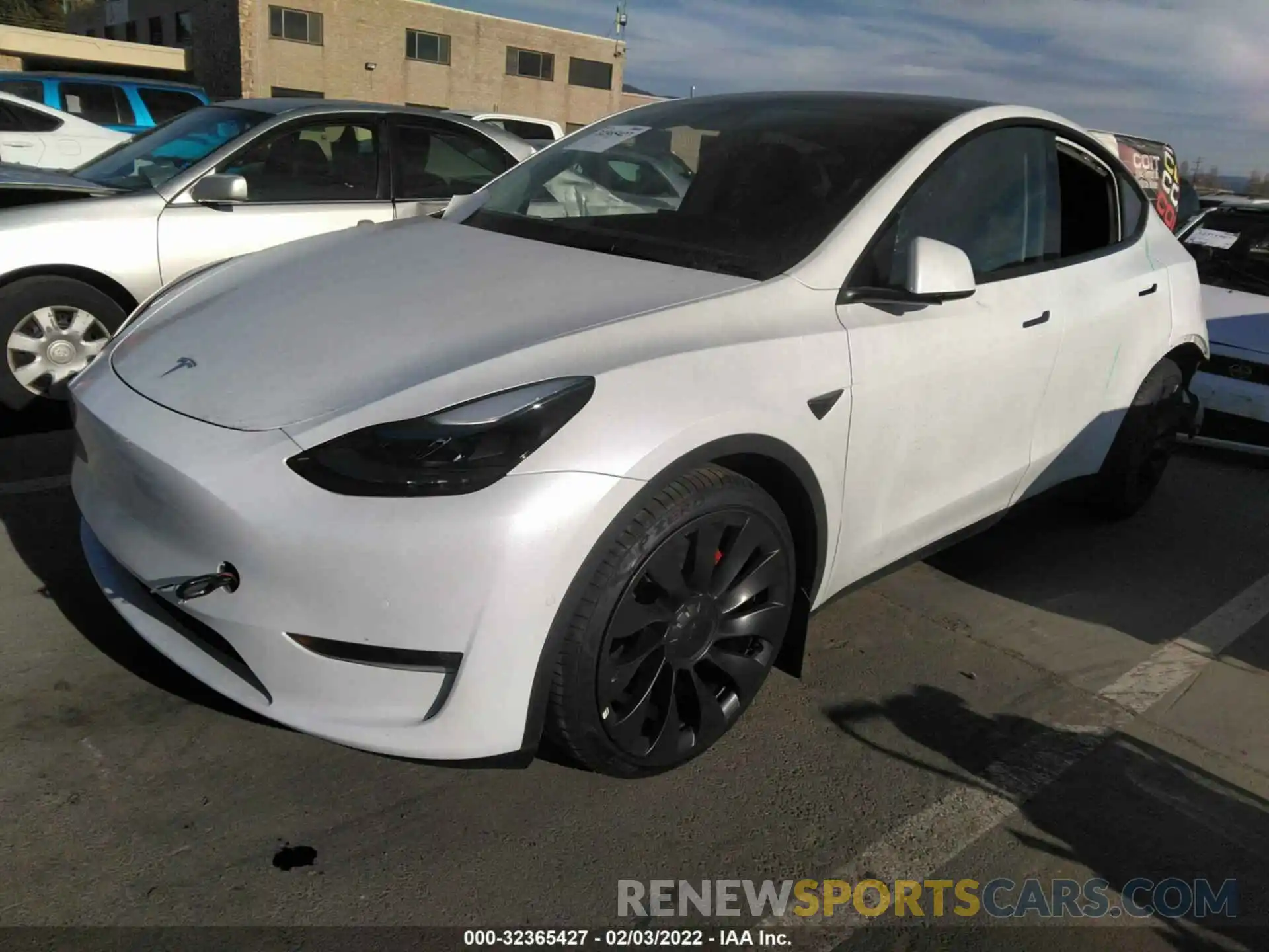 2 Фотография поврежденного автомобиля 5YJYGDEF3MF271337 TESLA MODEL Y 2021