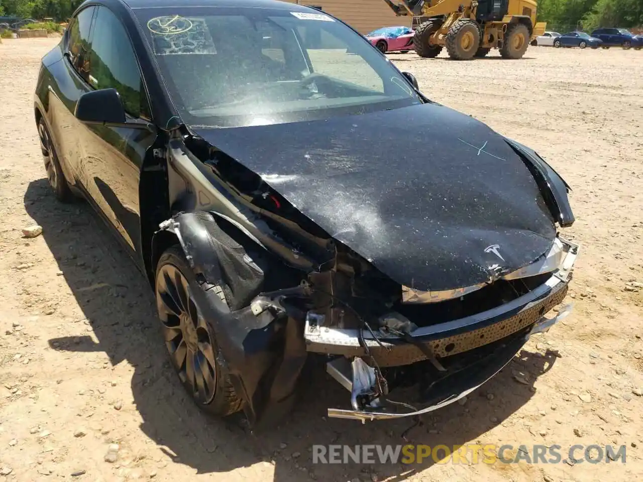 9 Photograph of a damaged car 5YJYGDEF3MF299283 TESLA MODEL Y 2021