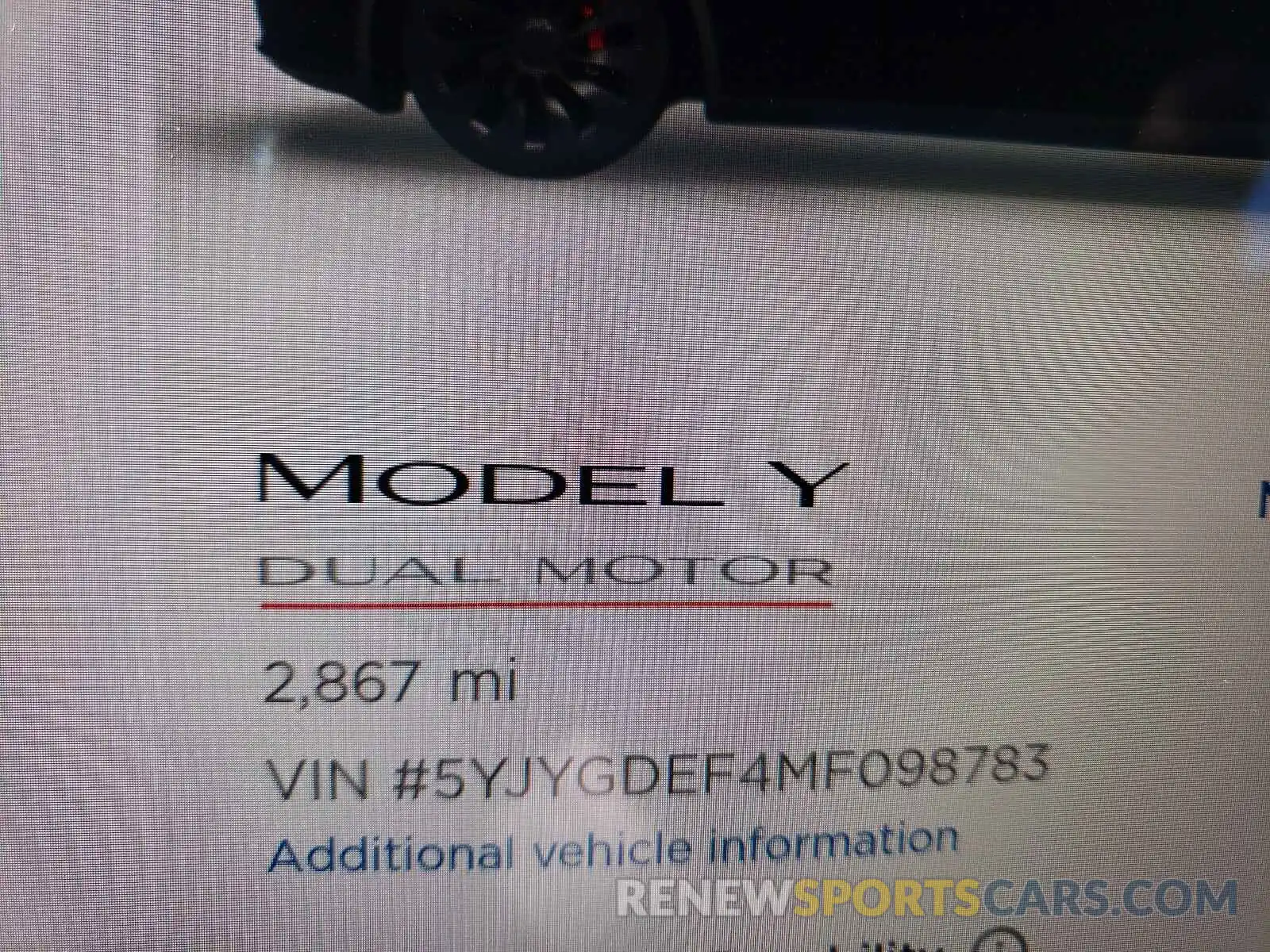 8 Photograph of a damaged car 5YJYGDEF4MF098783 TESLA MODEL Y 2021