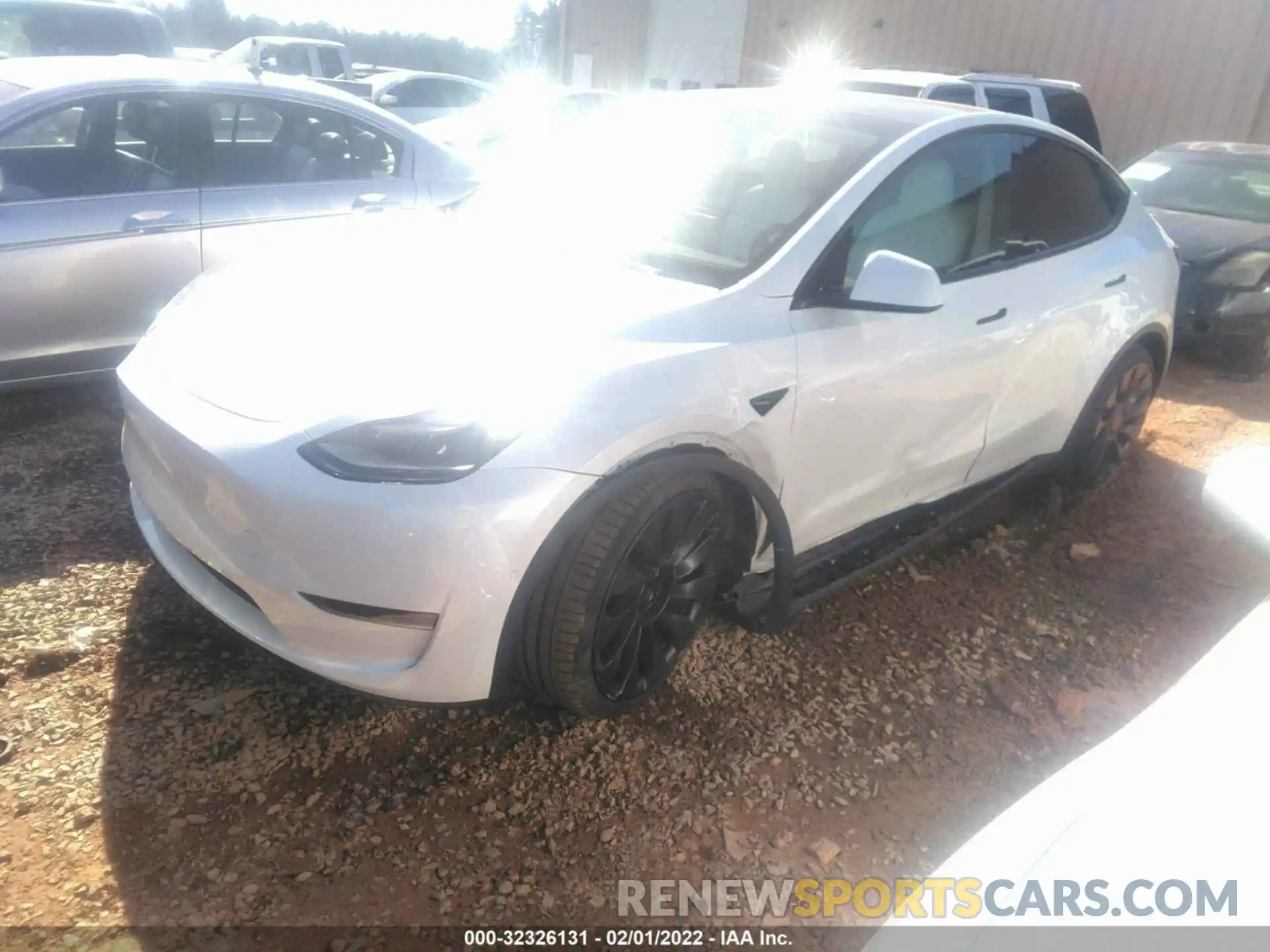 2 Фотография поврежденного автомобиля 5YJYGDEF4MF240212 TESLA MODEL Y 2021