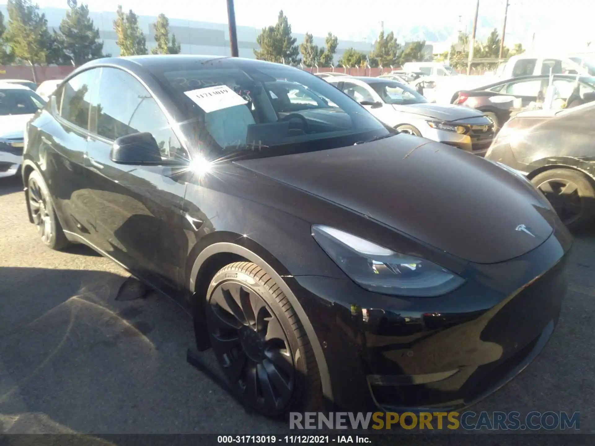 1 Фотография поврежденного автомобиля 5YJYGDEF4MF269760 TESLA MODEL Y 2021