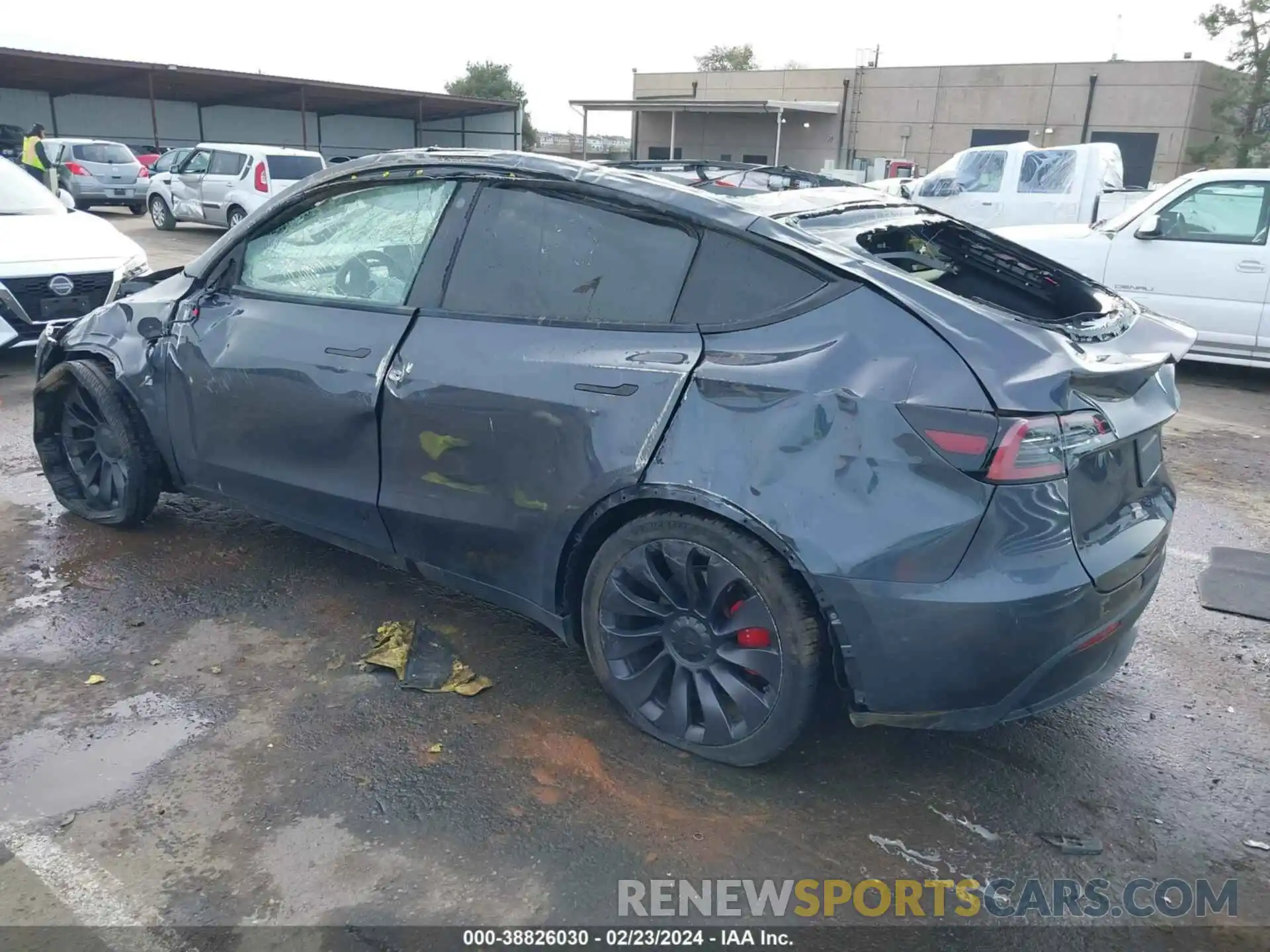 3 Фотография поврежденного автомобиля 5YJYGDEF4MF277745 TESLA MODEL Y 2021