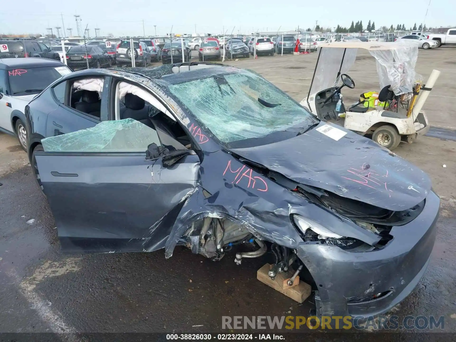 6 Photograph of a damaged car 5YJYGDEF4MF277745 TESLA MODEL Y 2021