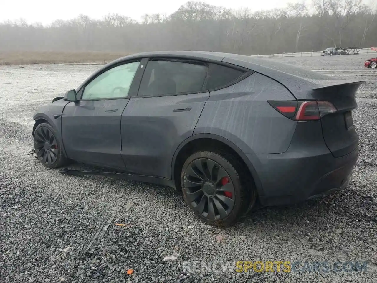 2 Photograph of a damaged car 5YJYGDEF4MF301414 TESLA MODEL Y 2021