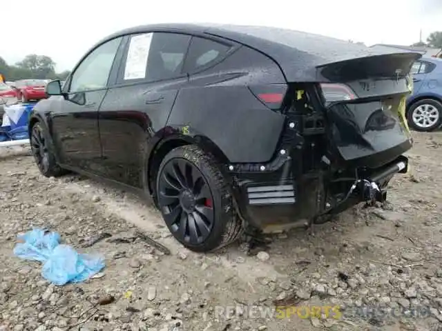 3 Фотография поврежденного автомобиля 5YJYGDEF5MF078364 TESLA MODEL Y 2021