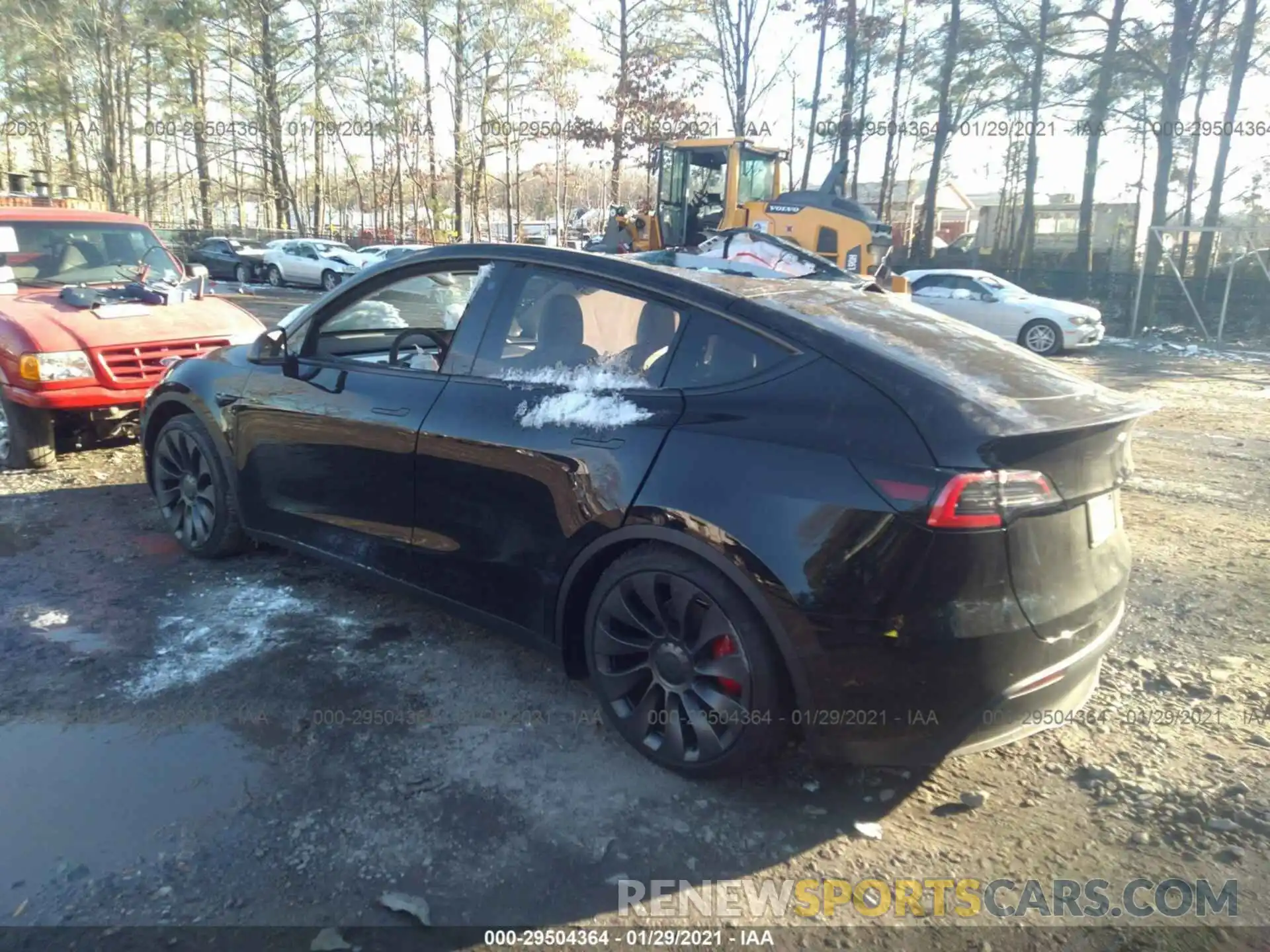 3 Фотография поврежденного автомобиля 5YJYGDEF5MF079403 TESLA MODEL Y 2021