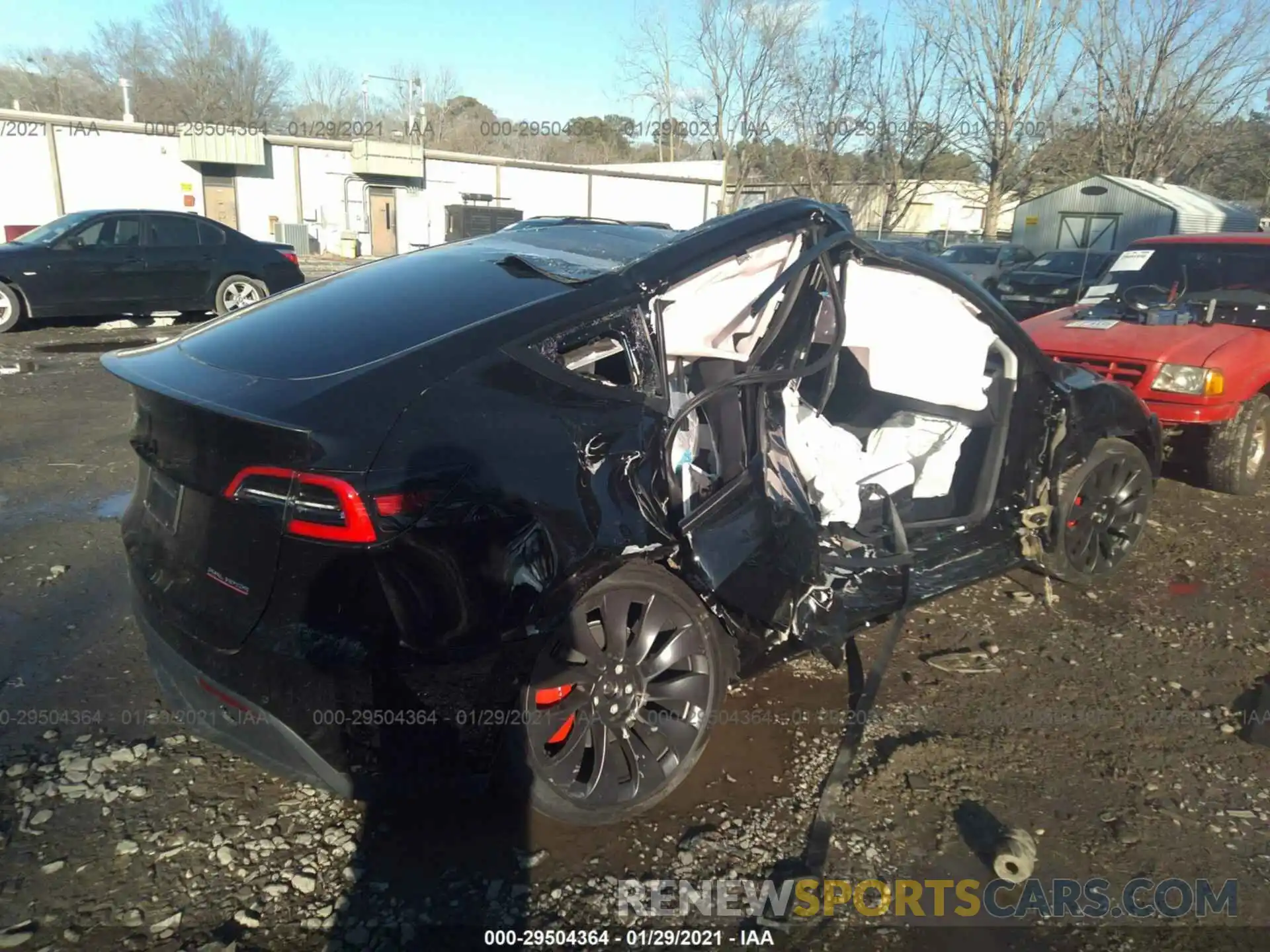 4 Photograph of a damaged car 5YJYGDEF5MF079403 TESLA MODEL Y 2021