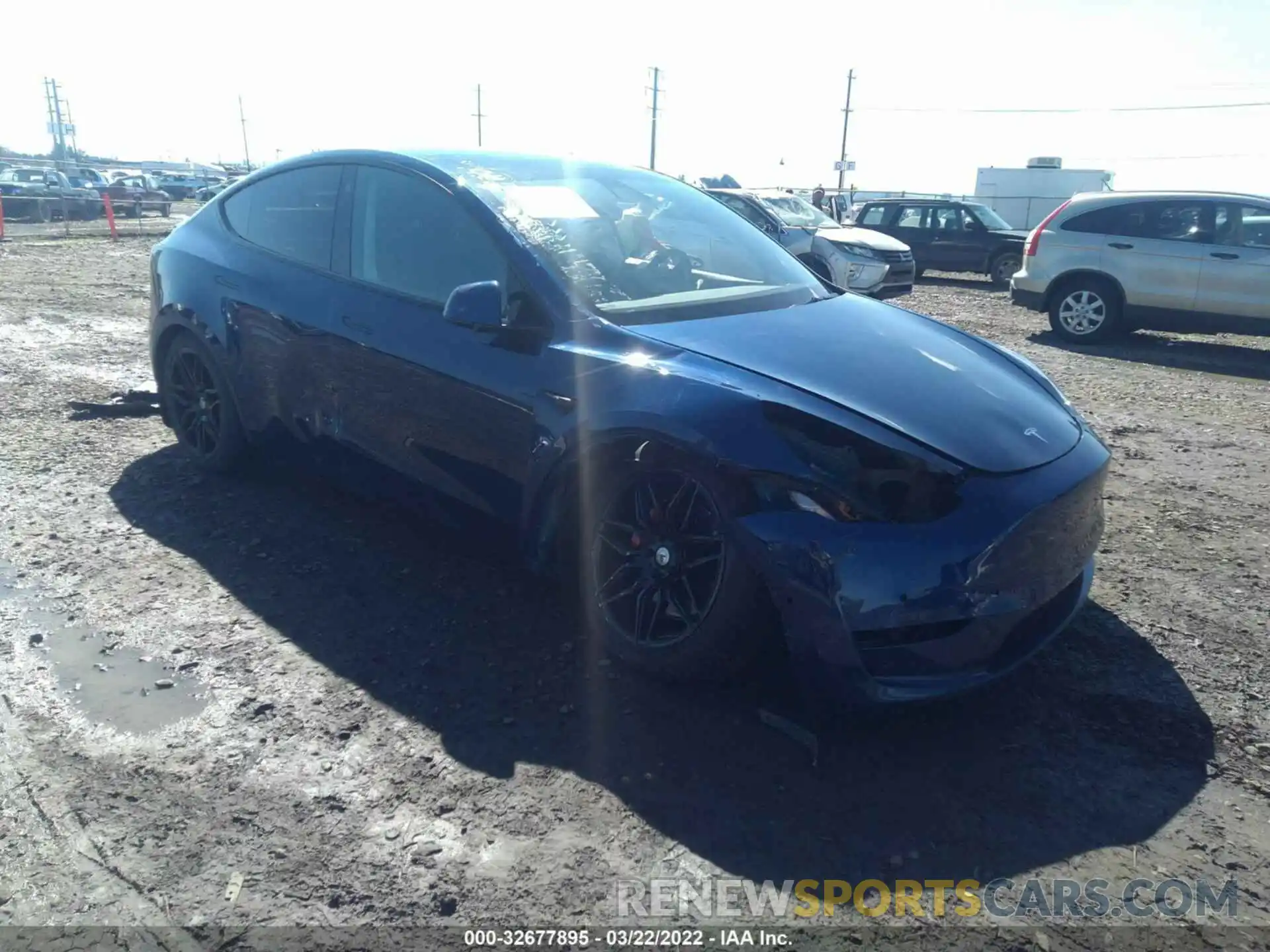 1 Photograph of a damaged car 5YJYGDEF6MF139463 TESLA MODEL Y 2021