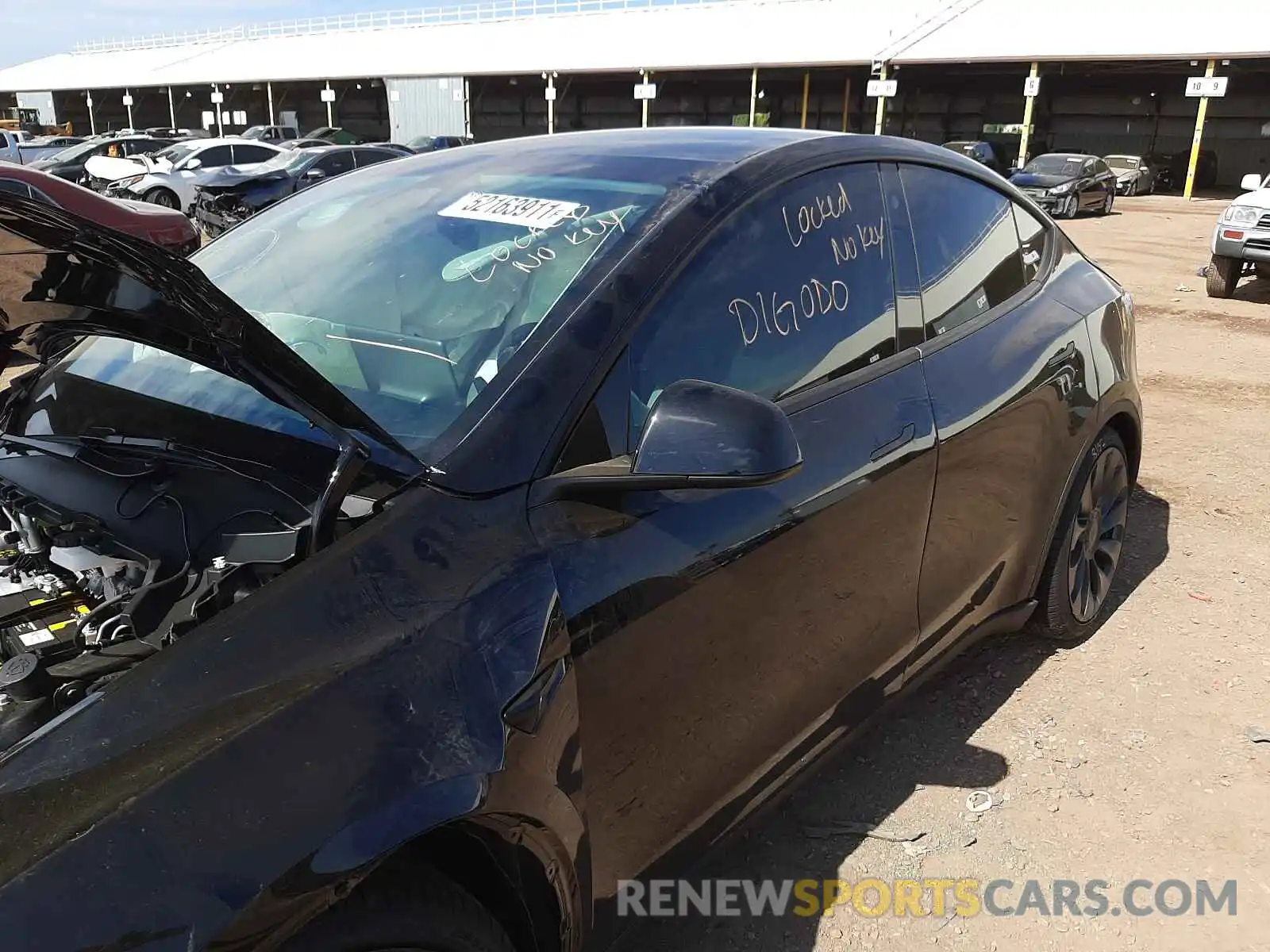 10 Photograph of a damaged car 5YJYGDEF6MF215571 TESLA MODEL Y 2021