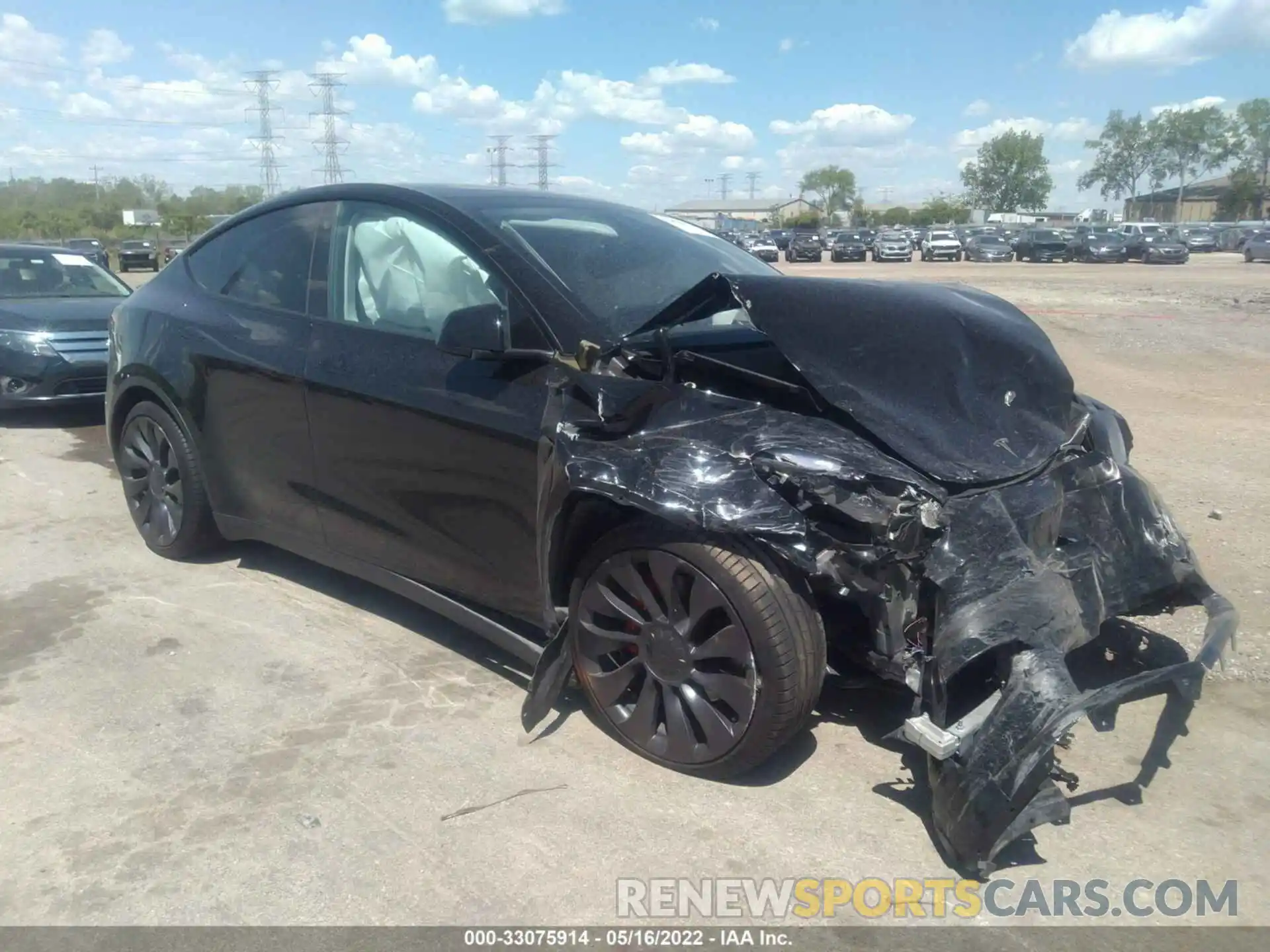 1 Photograph of a damaged car 5YJYGDEF6MF259294 TESLA MODEL Y 2021